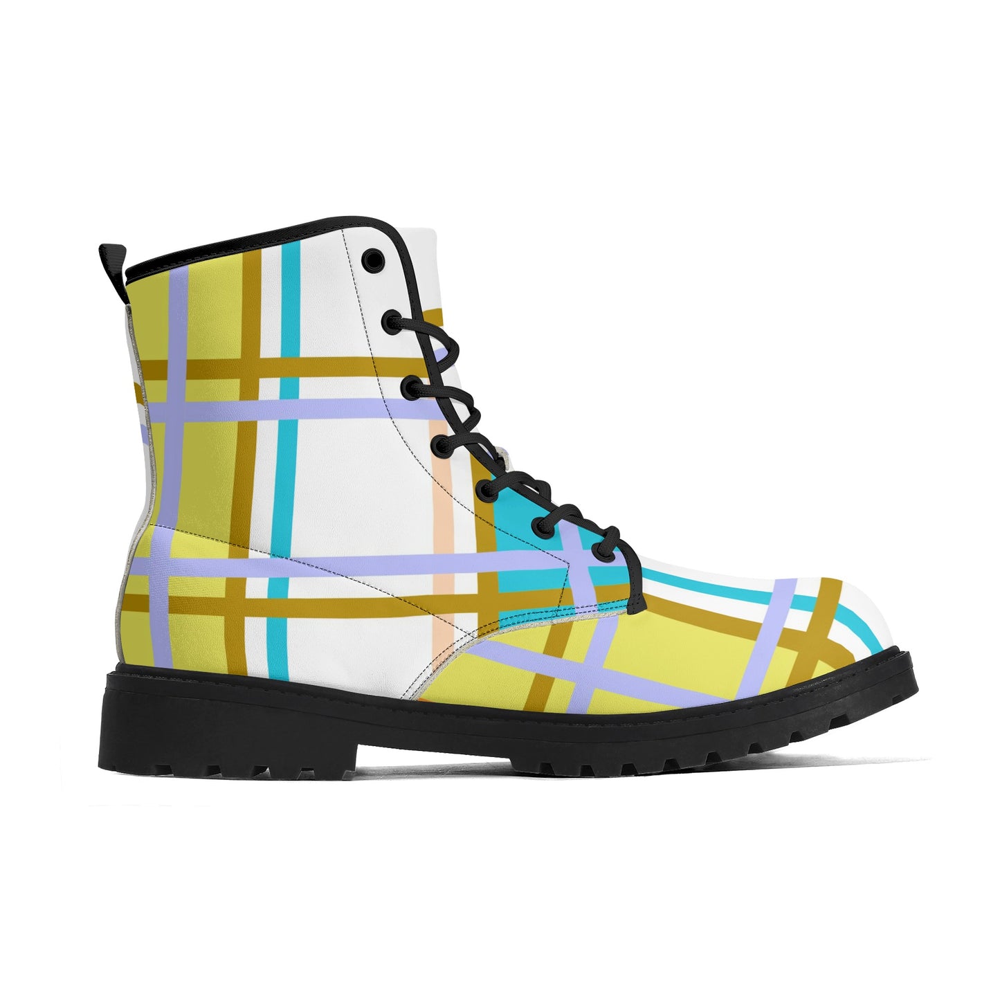 'Kingarth Bay, Bute' Happy Tartan® Leather Boots - Happy Tartan