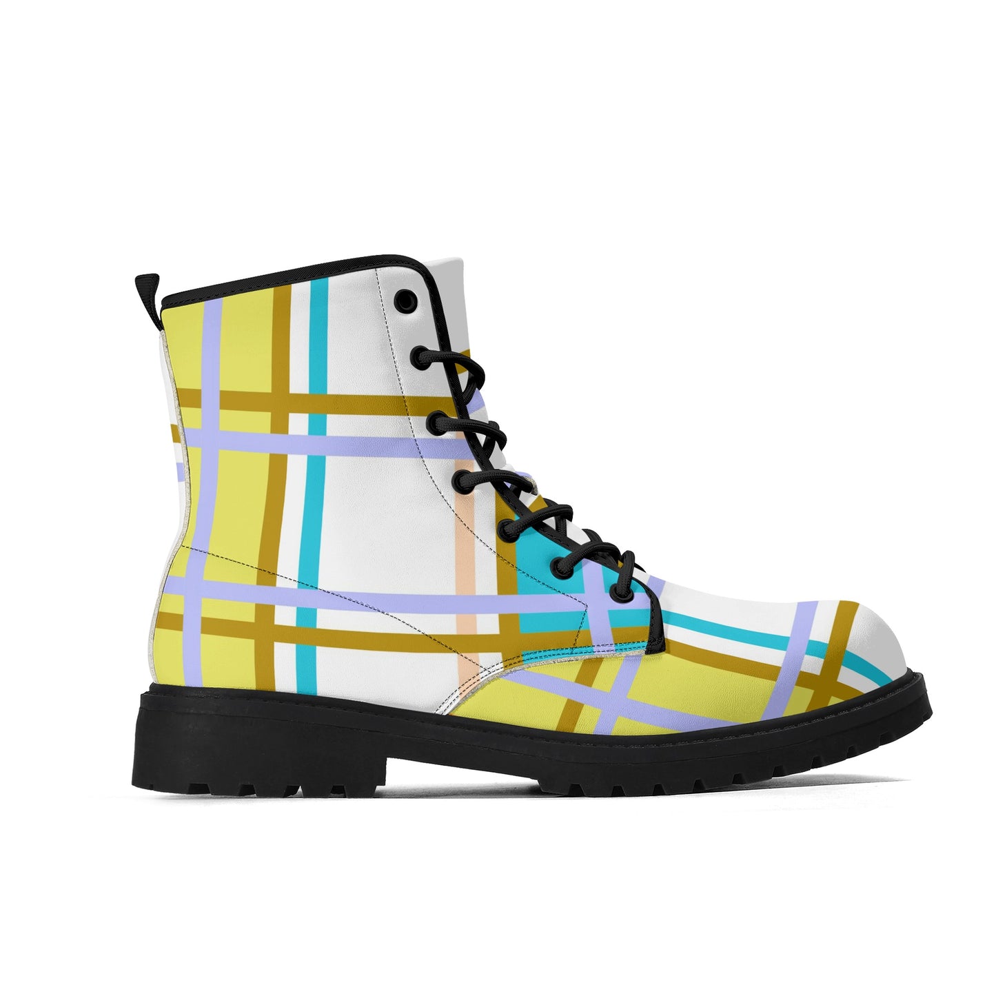 'Kingarth Bay, Bute' Happy Tartan® Leather Boots - Happy Tartan