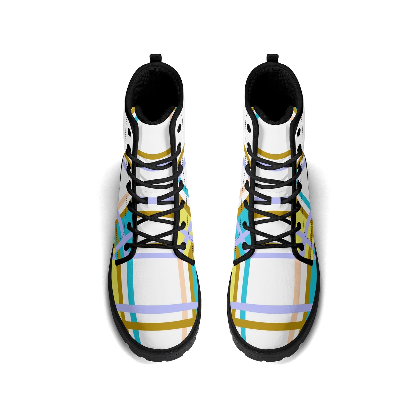 'Kingarth Bay, Bute' Happy Tartan® Leather Boots - Happy Tartan