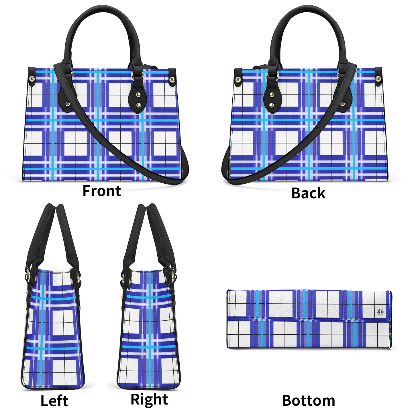 Tartan Handbag – 'Cumbrae Sky' | Happy Tartan® - Happy Tartan