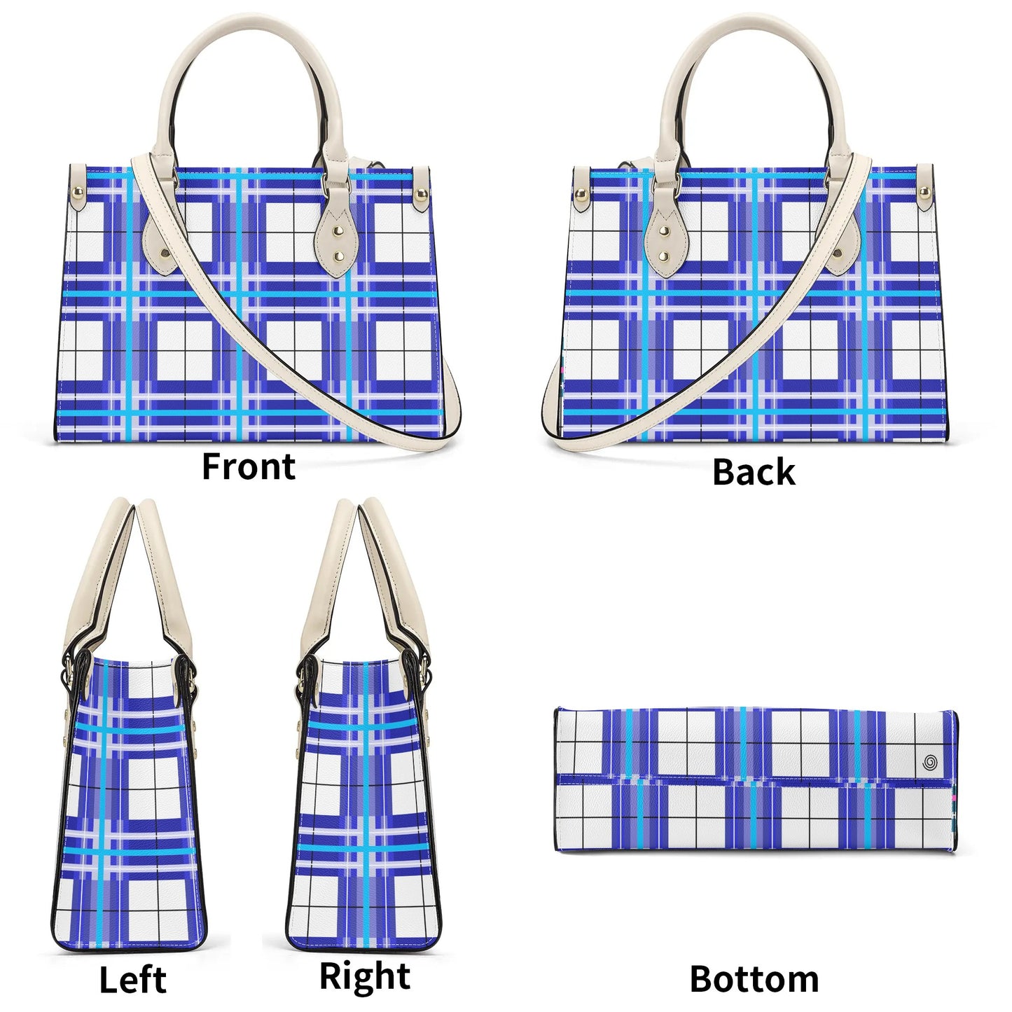 Tartan Handbag – 'Cumbrae Sky' | Happy Tartan® - Happy Tartan