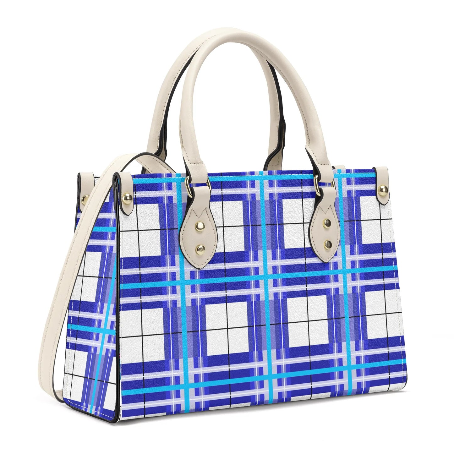 Tartan Handbag – 'Cumbrae Sky' | Happy Tartan® - Happy Tartan