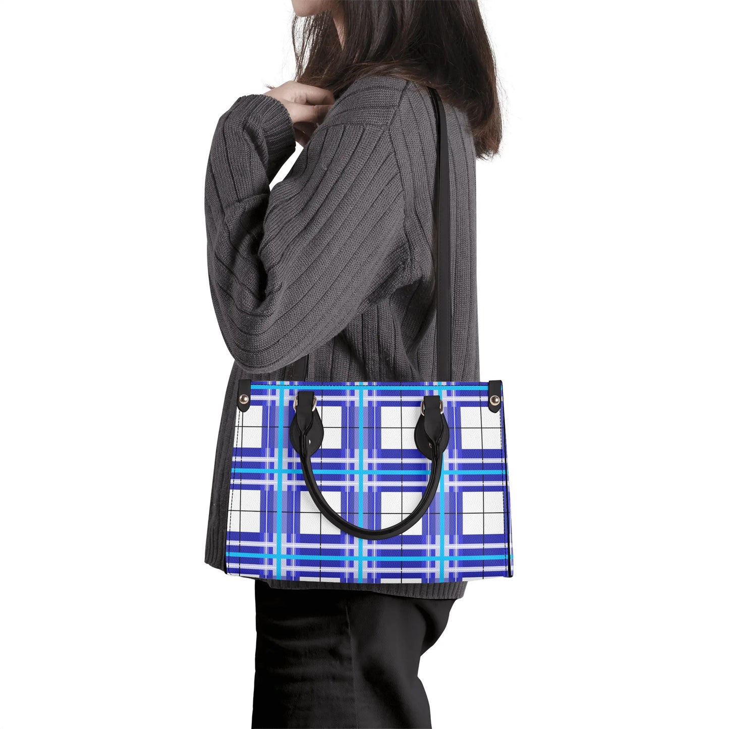 Tartan Handbag – 'Cumbrae Sky' | Happy Tartan® - Happy Tartan