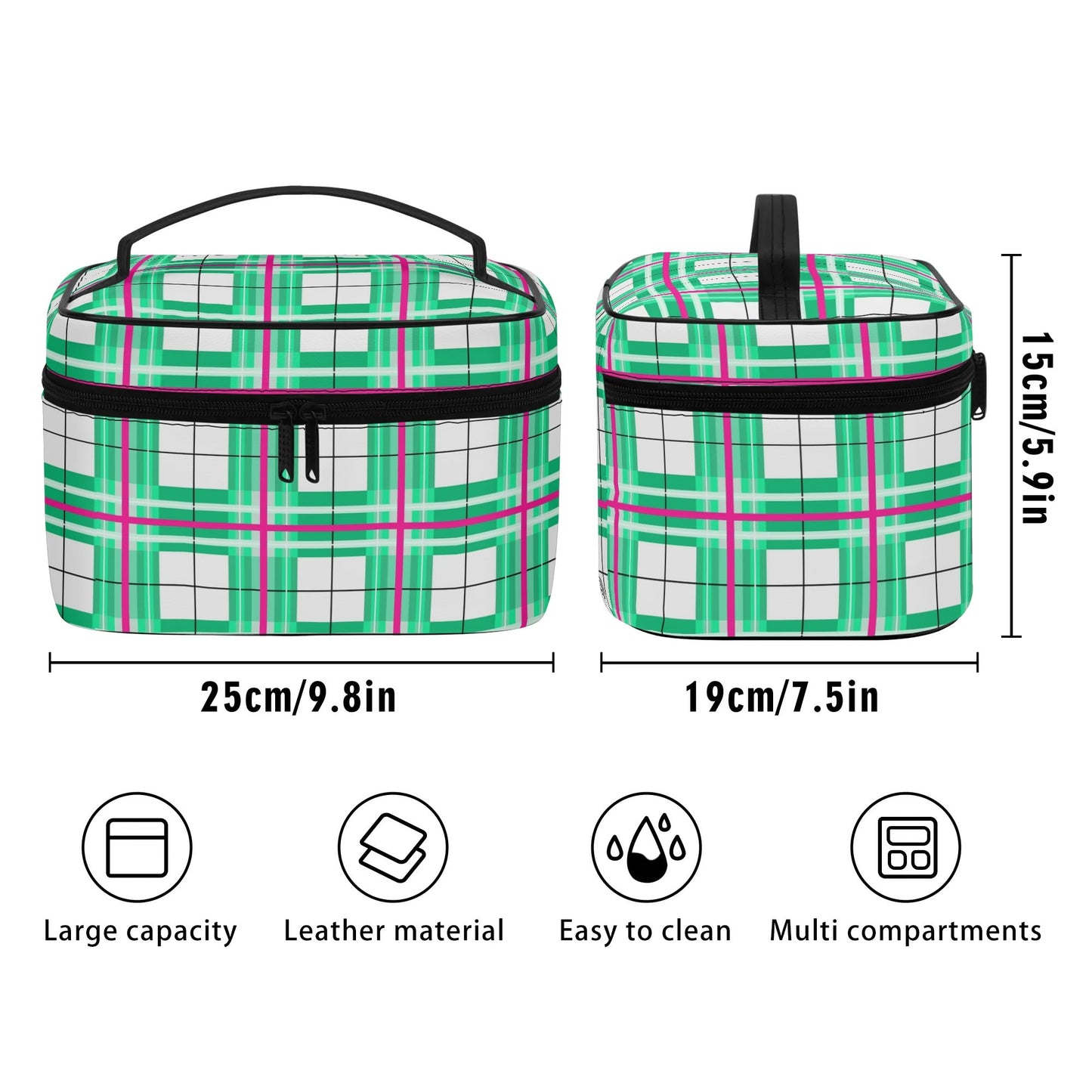 ✨'Iona Sky' Happy Tartan Cosmetic Case✨ - Happy Tartan