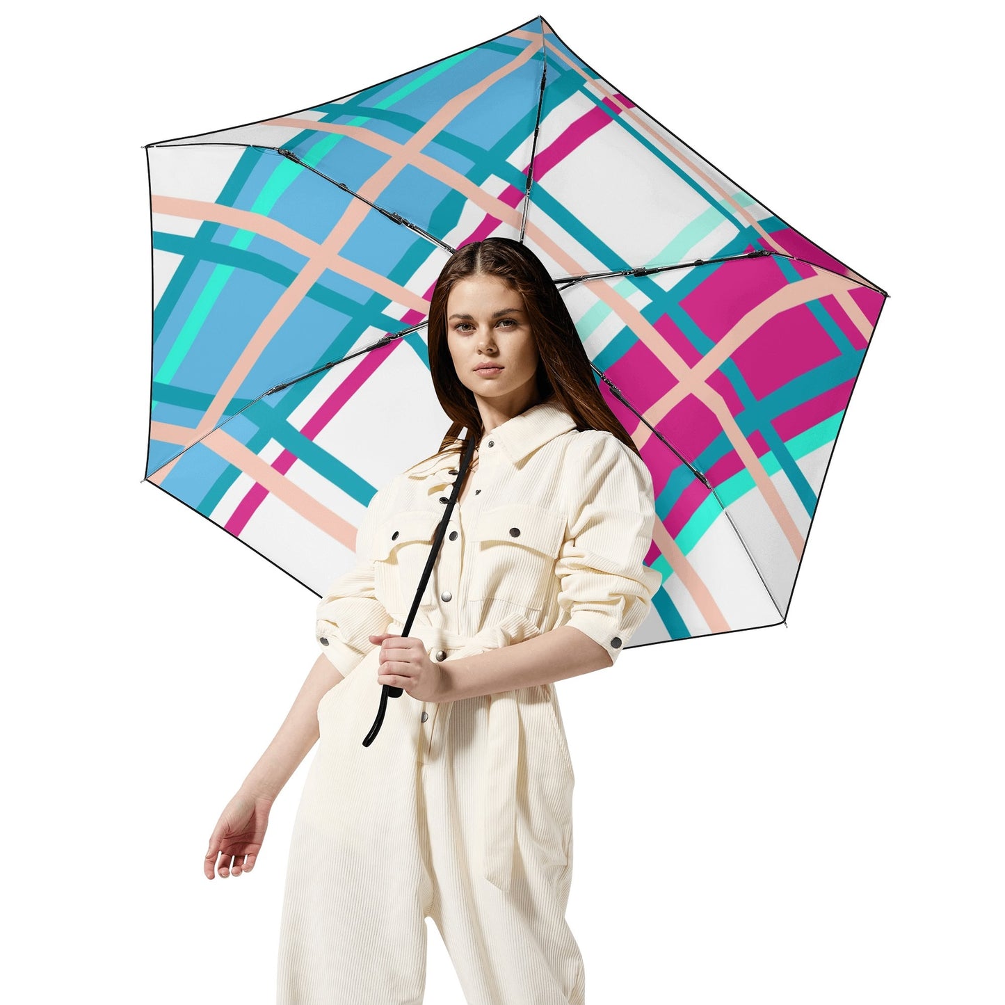 Umbrella - 'Ascog Bay, Bute ' Tartan | Happy Tartan® - Happy Tartan