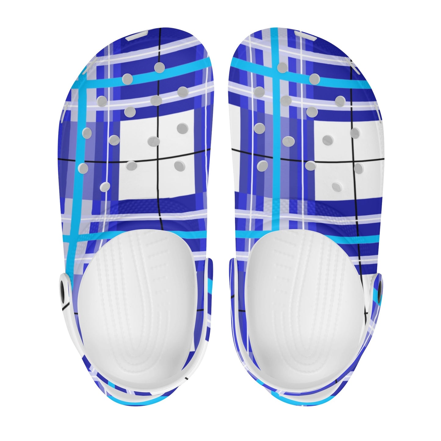 ✨'Cumbrae Sky' Happy Tartan® Adult Classic Clogs✨ - Happy Tartan