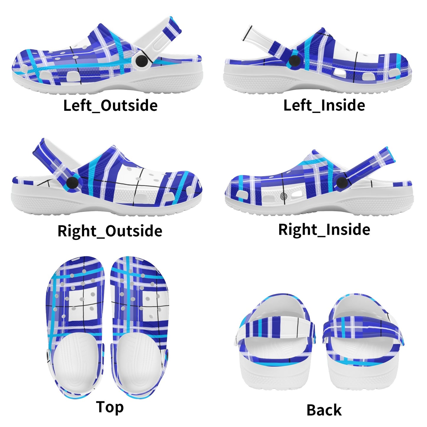 ✨'Cumbrae Sky' Happy Tartan® Adult Classic Clogs✨ - Happy Tartan