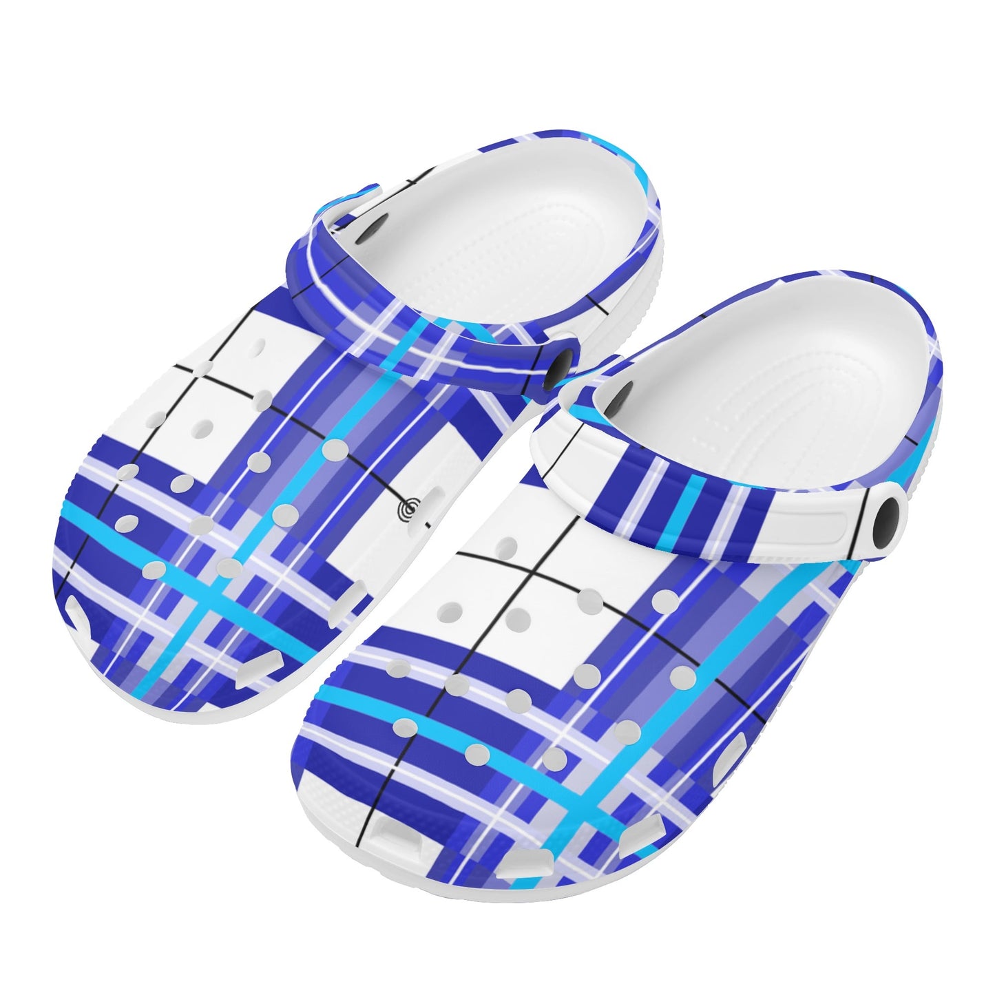 ✨'Cumbrae Sky' Happy Tartan® Adult Classic Clogs✨ - Happy Tartan