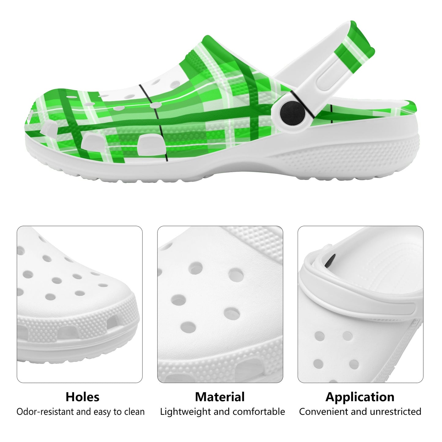 ✨'Colonsay Sky' Happy Tartan® Adult Classic Clogs✨ - Happy Tartan