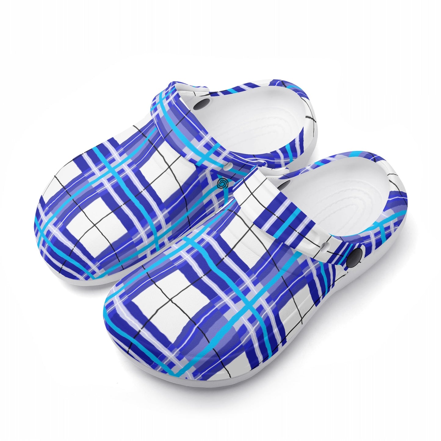 ✨'Cumbrae' Happy Tartan® Adult Soft Nurse Clogs with no holes✨ - Happy Tartan