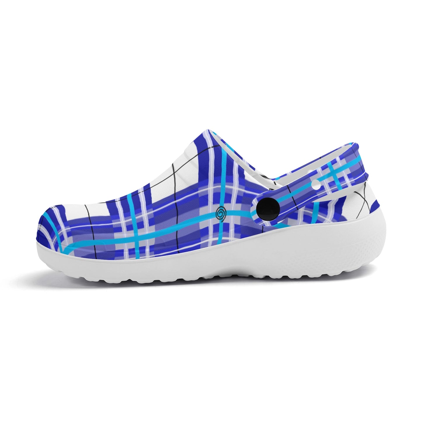 ✨'Cumbrae' Happy Tartan® Adult Soft Nurse Clogs with no holes✨ - Happy Tartan