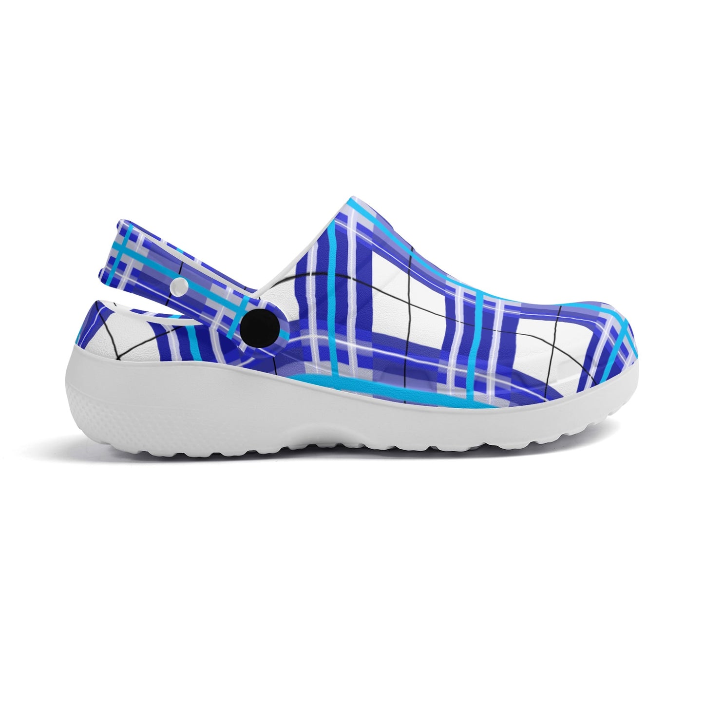 ✨'Cumbrae' Happy Tartan® Adult Soft Nurse Clogs with no holes✨ - Happy Tartan