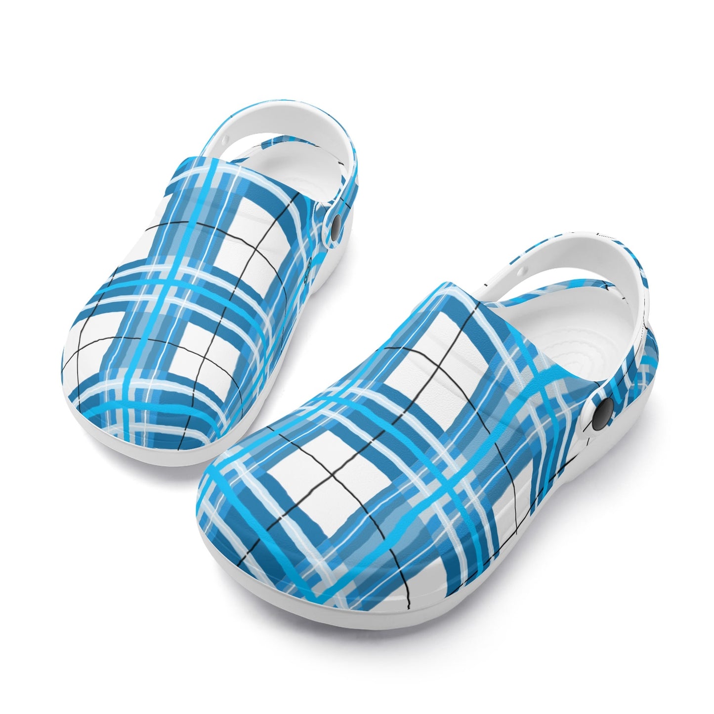 ✨'Jura' Happy Tartan® Adult Soft Clog Nurses with no holes✨ - Happy Tartan