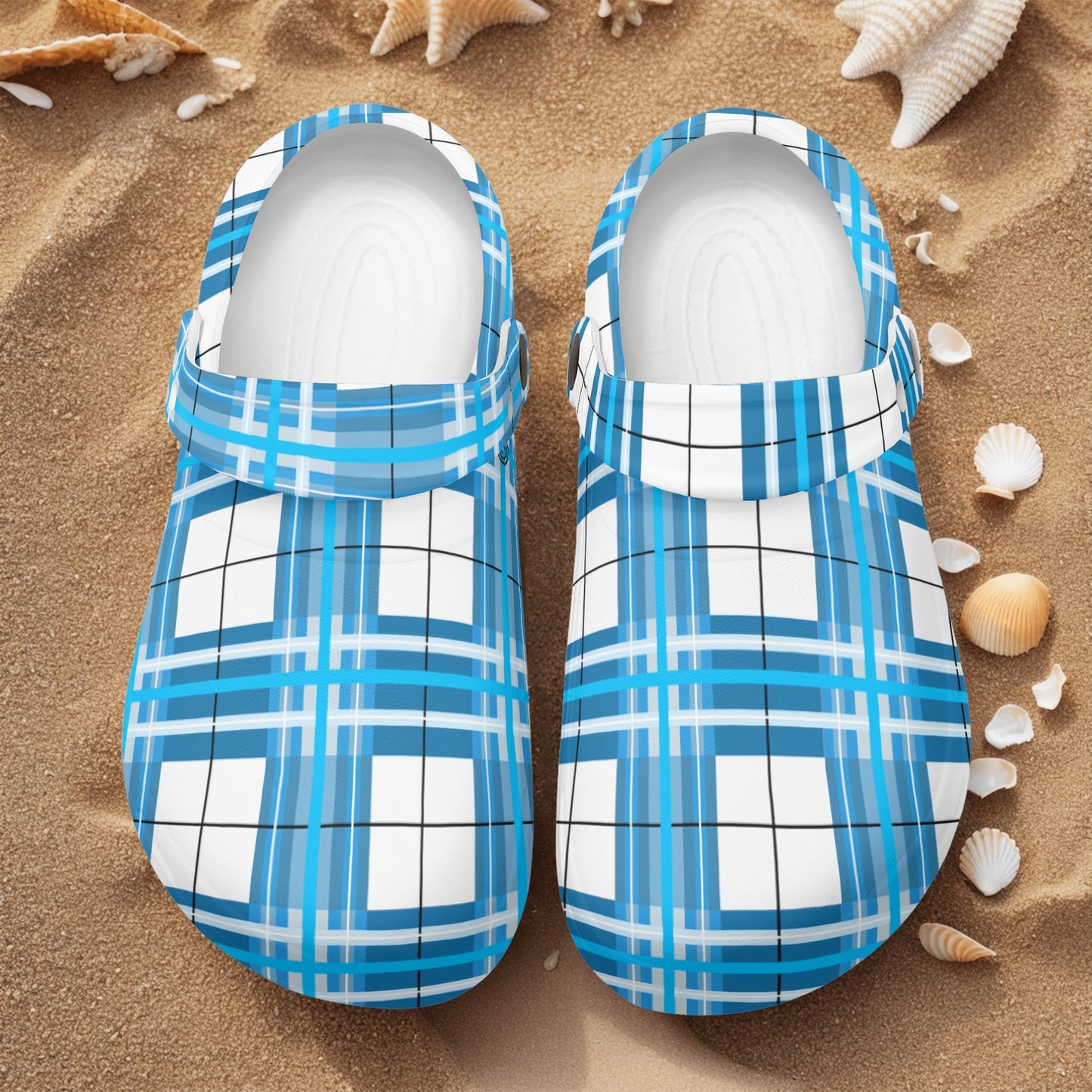 ✨'Jura' Happy Tartan® Adult Soft Clog Nurses with no holes✨ - Happy Tartan