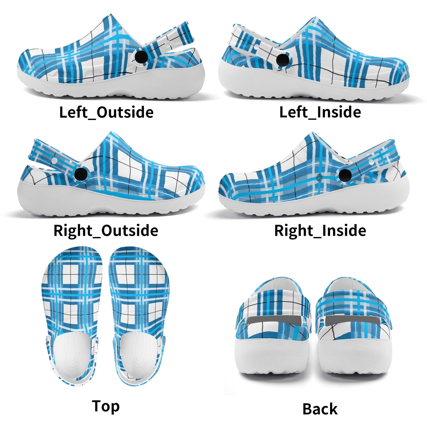 ✨'Jura' Happy Tartan® Adult Soft Clog Nurses with no holes✨ - Happy Tartan