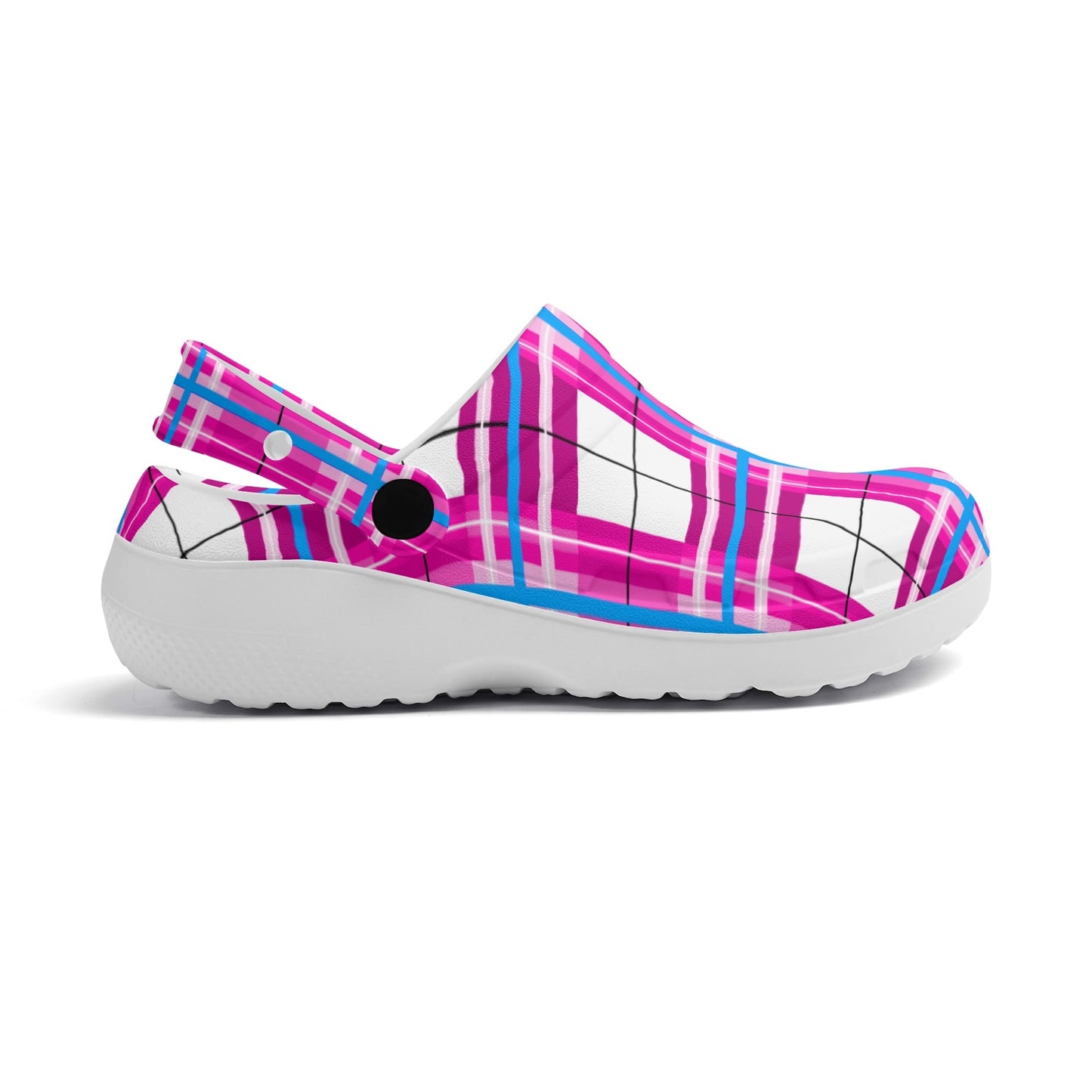 ✨'Islay' Happy Tartan® Adult Soft Nurse Clogs with no holes✨ - Happy Tartan