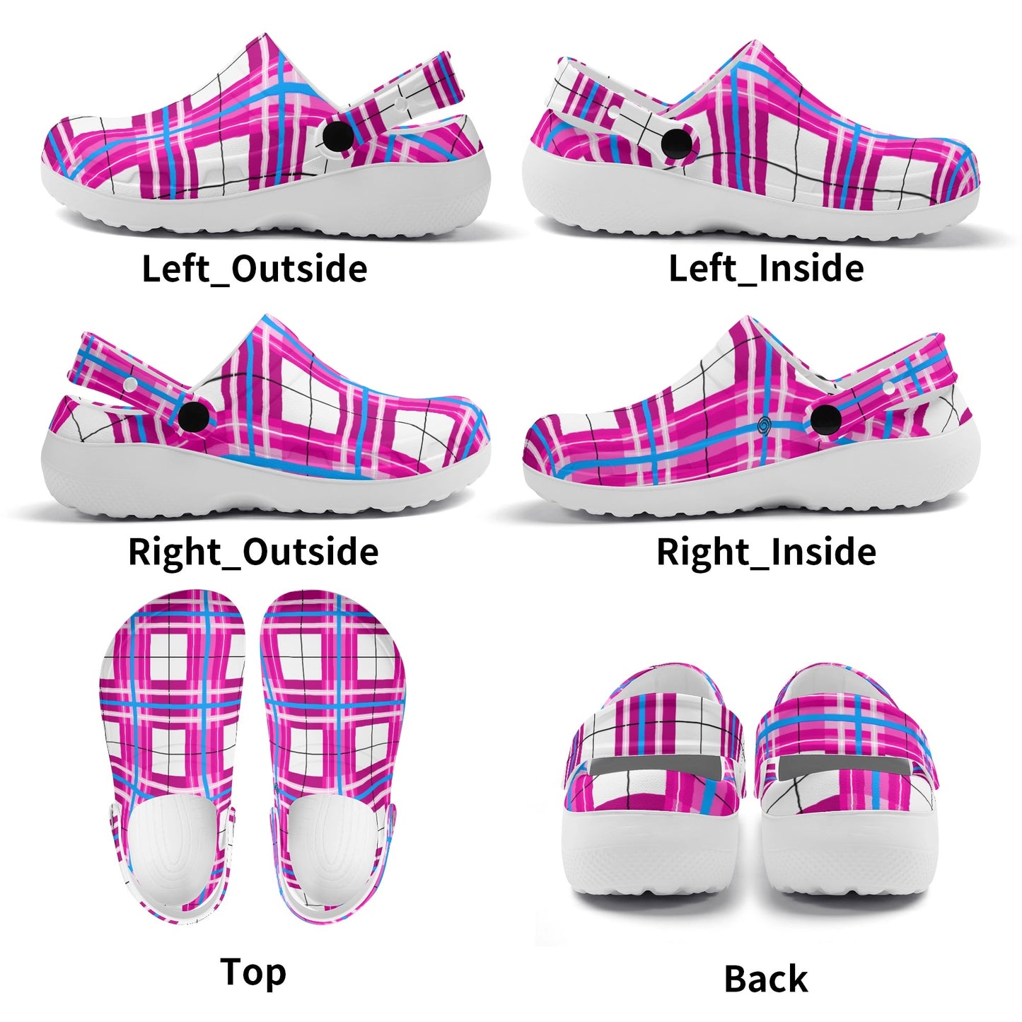 ✨'Islay' Happy Tartan® Adult Soft Nurse Clogs with no holes✨ - Happy Tartan