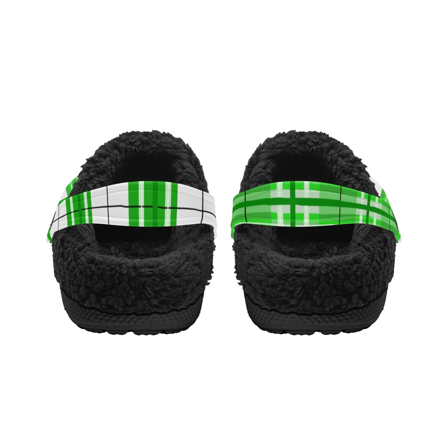 Adult Clogs with Black Fleece Lining – 'Colonsay Sky' Tartan | Happy Tartan® - Happy Tartan