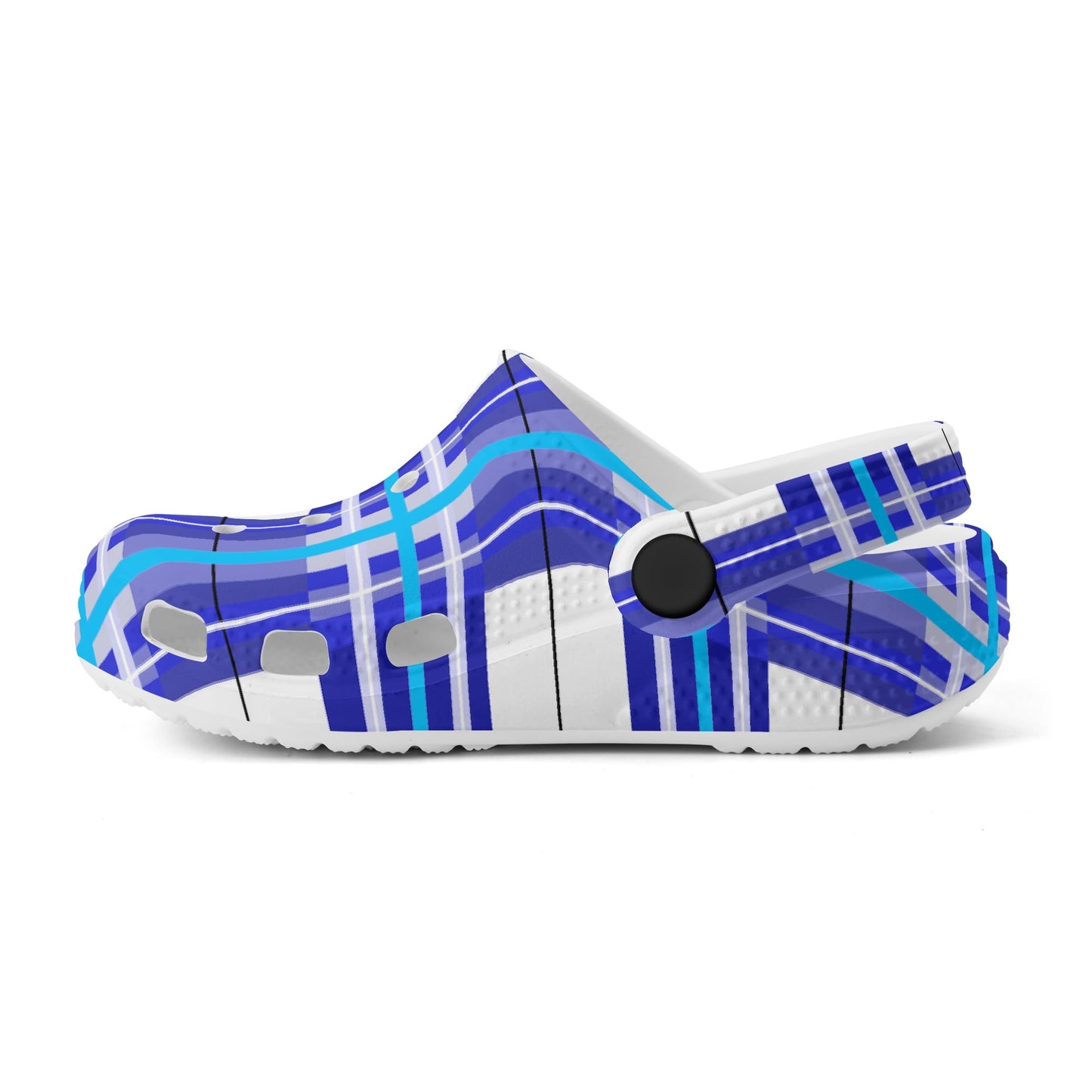 Kids Tartan Clogs – 'Cumbrae Sky, Bute' Happy Feet | Happy Tartan® - Happy Tartan