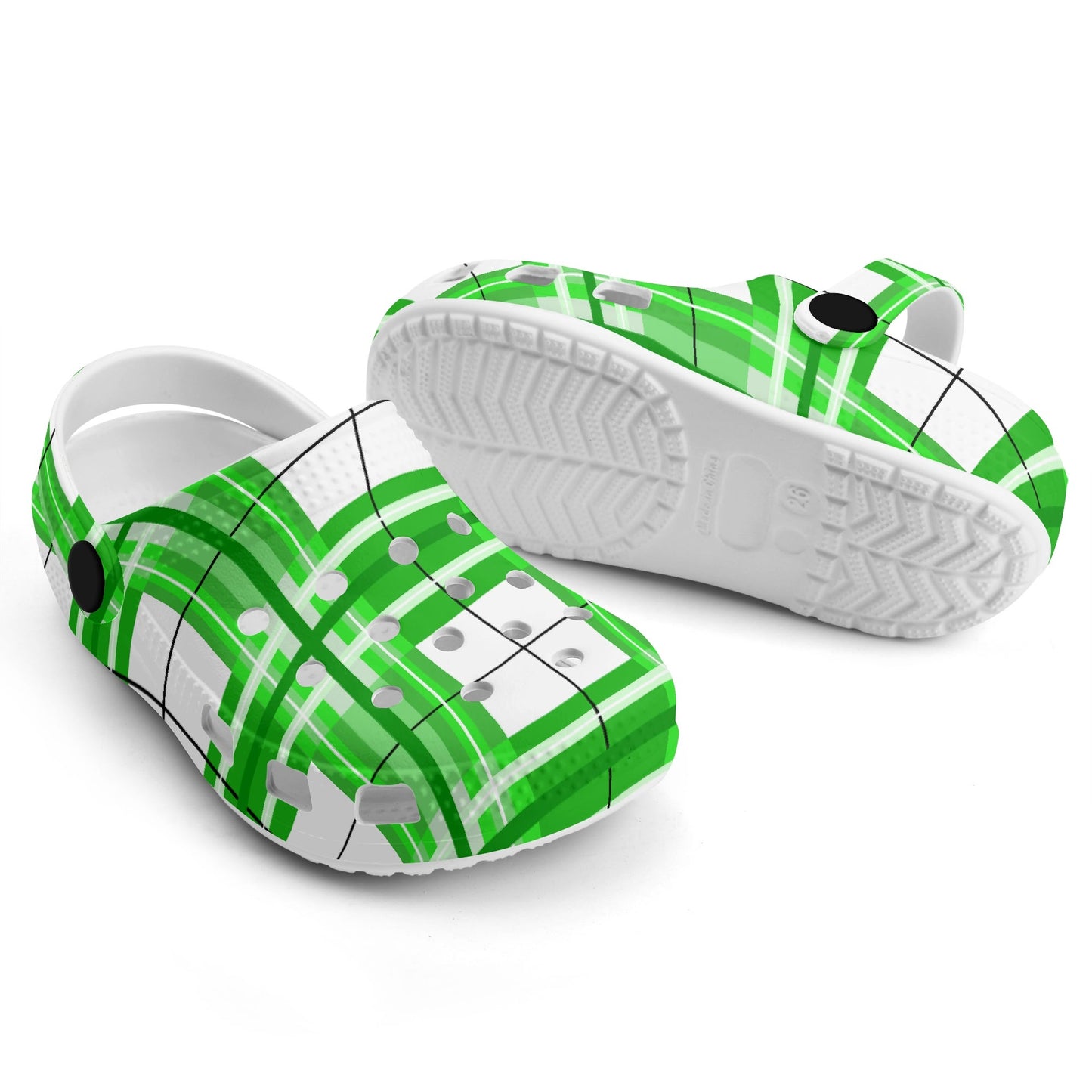 Kids Tartan Clogs – 'Colonsay Sky, Bute' Happy Feet | Happy Tartan® - Happy Tartan