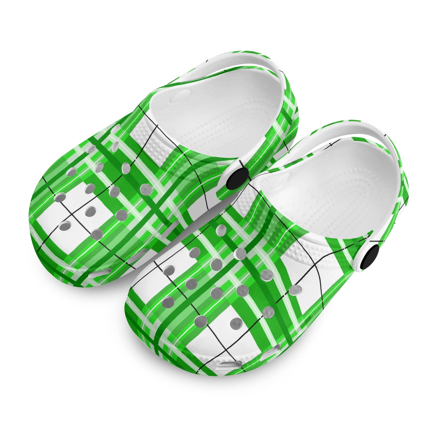 Kids Tartan Clogs – 'Colonsay Sky, Bute' Happy Feet | Happy Tartan® - Happy Tartan