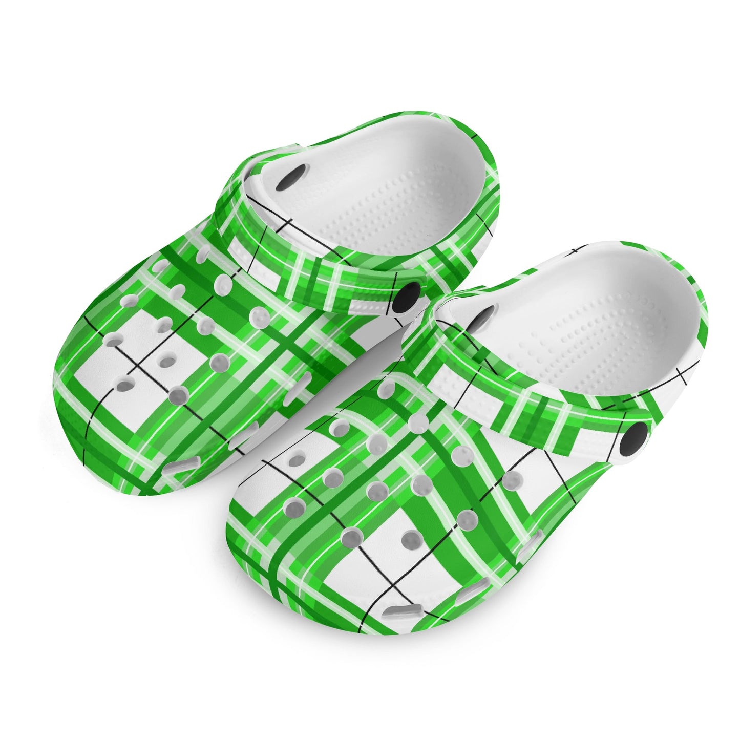 Kids Tartan Clogs – 'Colonsay Sky, Bute' Happy Feet | Happy Tartan® - Happy Tartan
