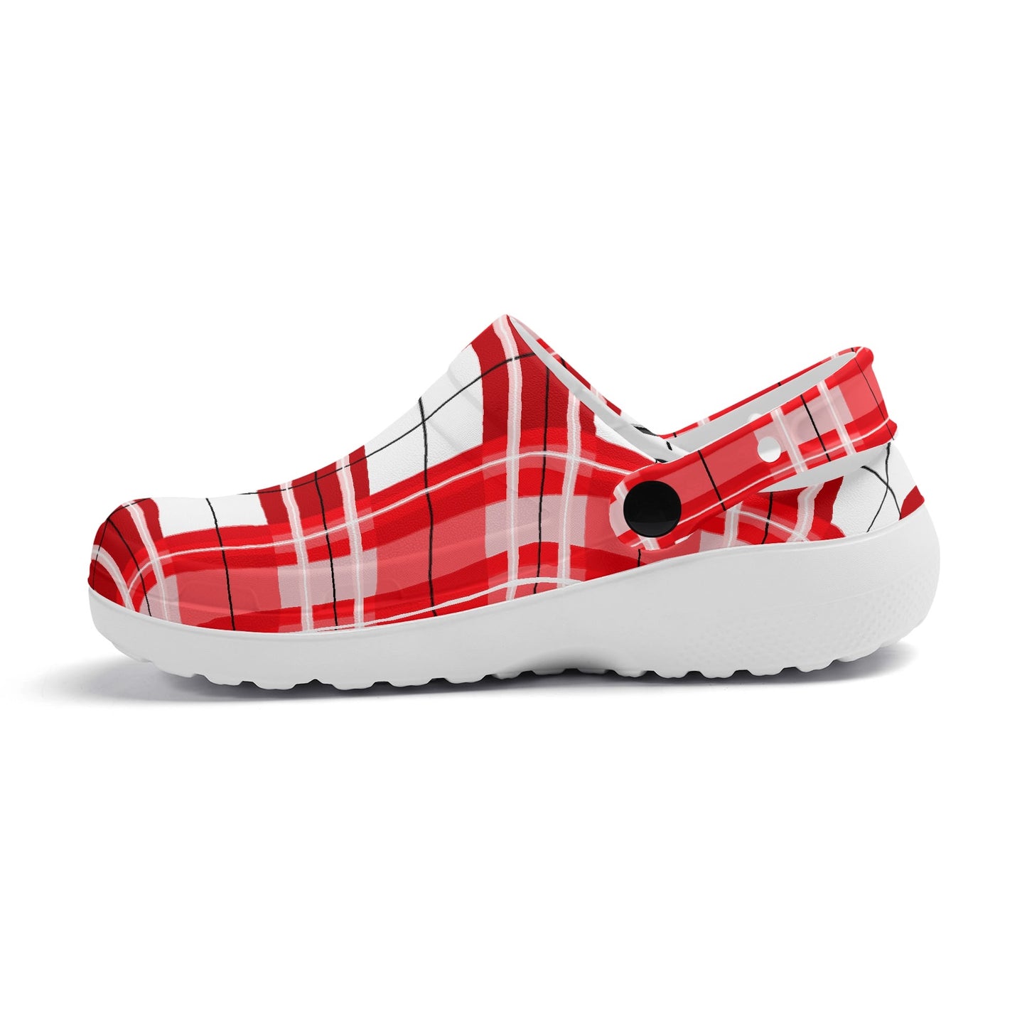 ✨'Mull Sky' Happy Tartan® Adult Soft Clog Nurses with no holes✨ - Happy Tartan
