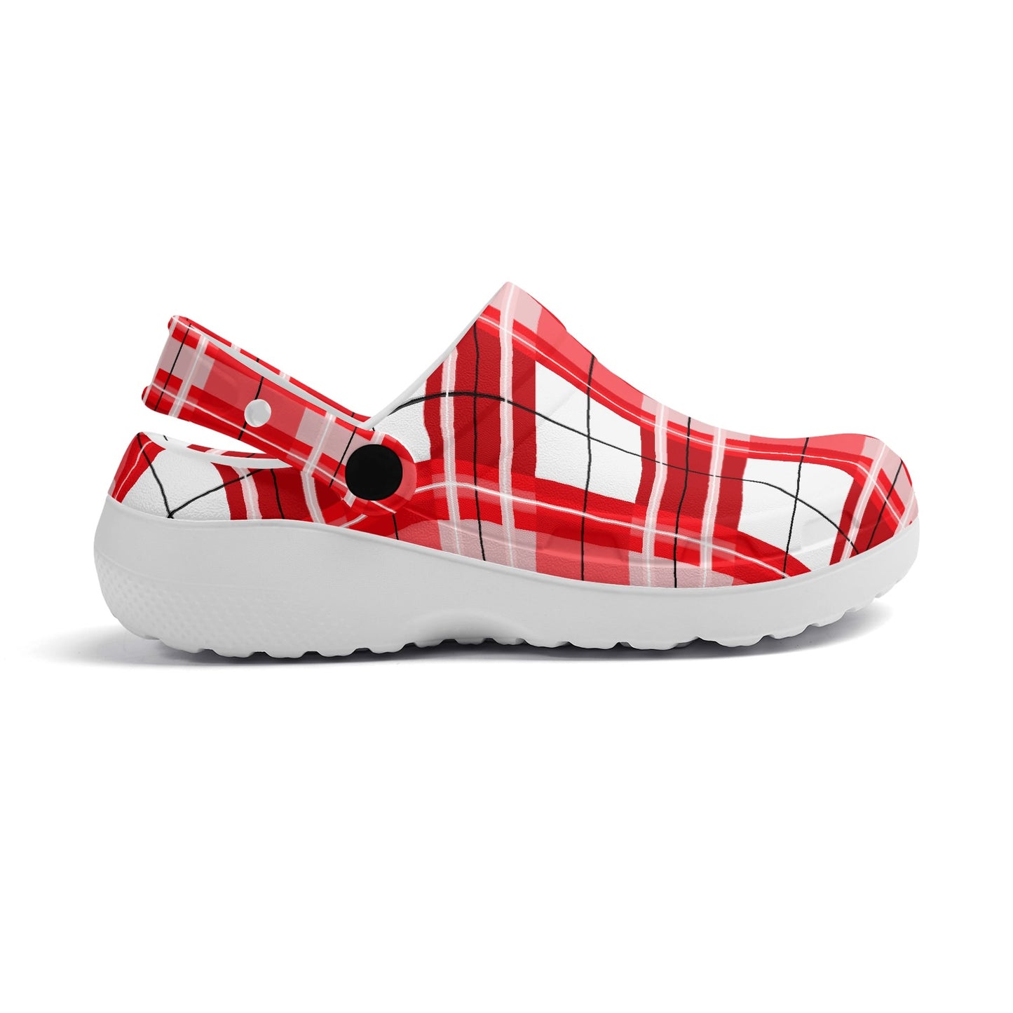 ✨'Mull Sky' Happy Tartan® Adult Soft Clog Nurses with no holes✨ - Happy Tartan