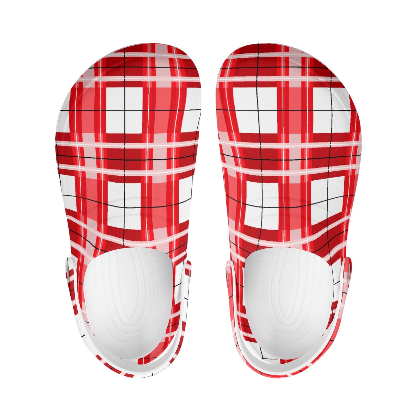 ✨'Mull Sky' Happy Tartan® Adult Soft Clog Nurses with no holes✨ - Happy Tartan