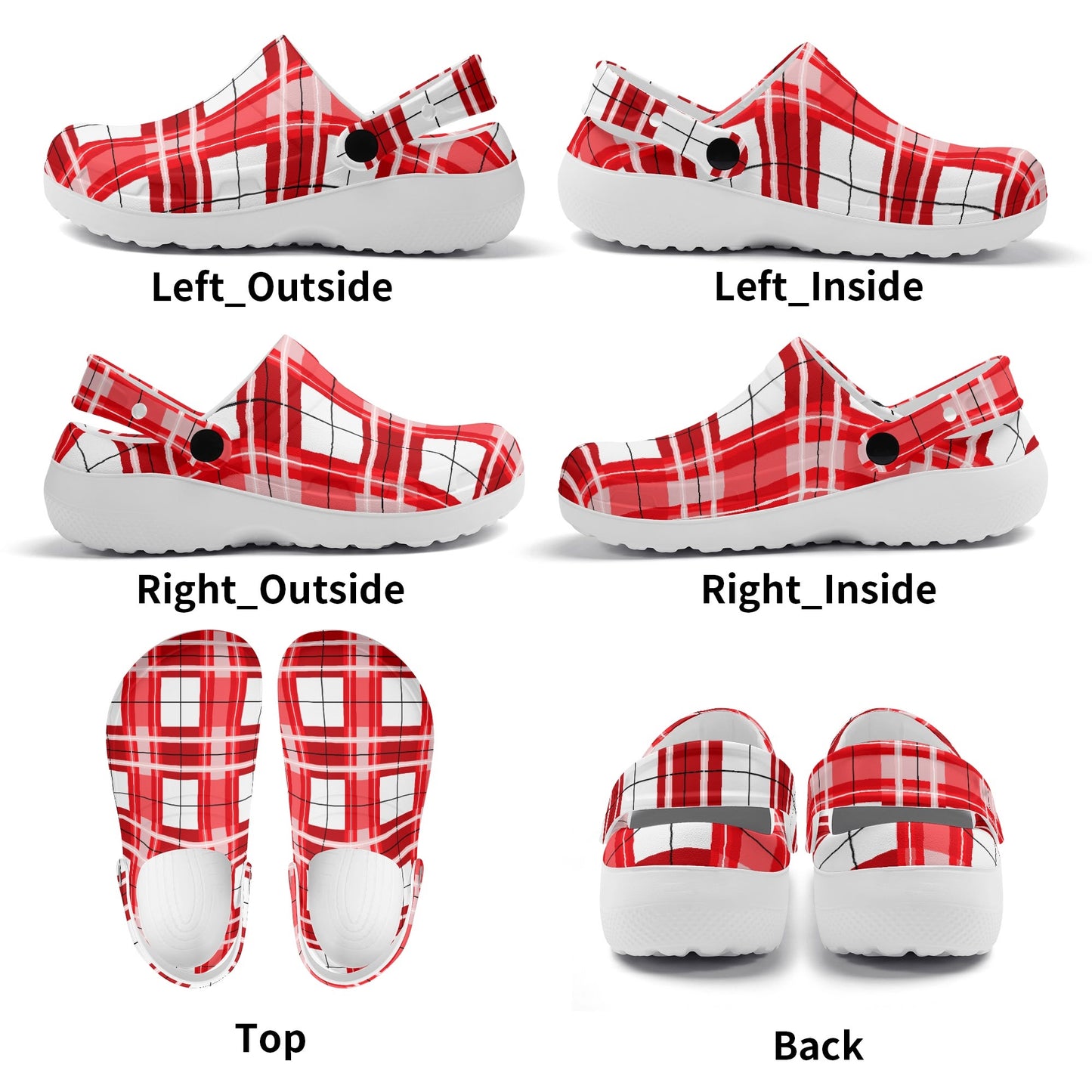 ✨'Mull Sky' Happy Tartan® Adult Soft Clog Nurses with no holes✨ - Happy Tartan