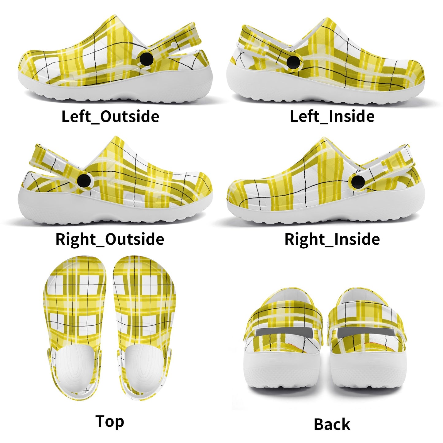 ✨'Staffa Sky' Happy Tartan® Adult Soft Clog Nurses with no holes✨ - Happy Tartan