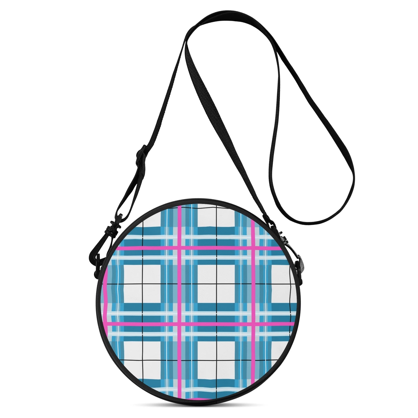 ✨'Bute Sky' Happy Tartan® Round Bag✨ - Happy Tartan