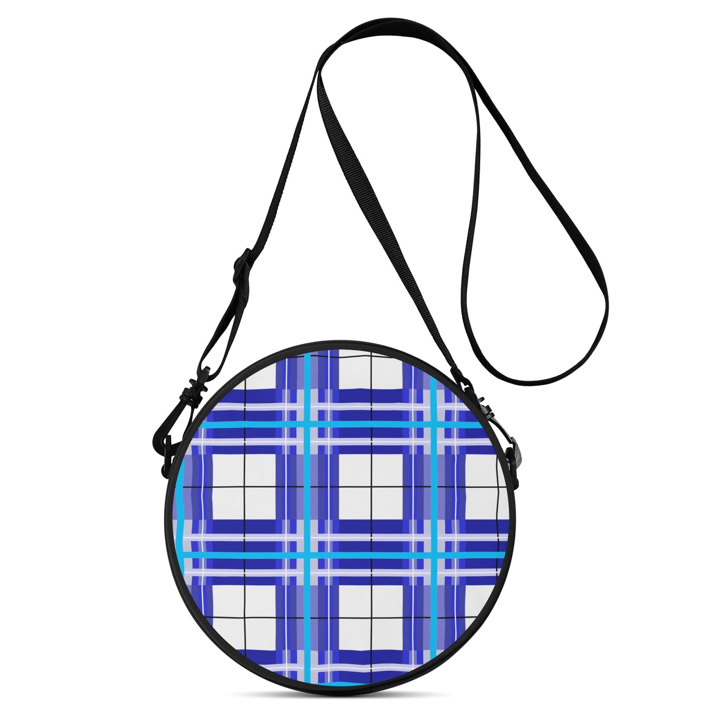 ✨'Cumbrae Sky' Happy Tartan® Round Bag✨ - Happy Tartan