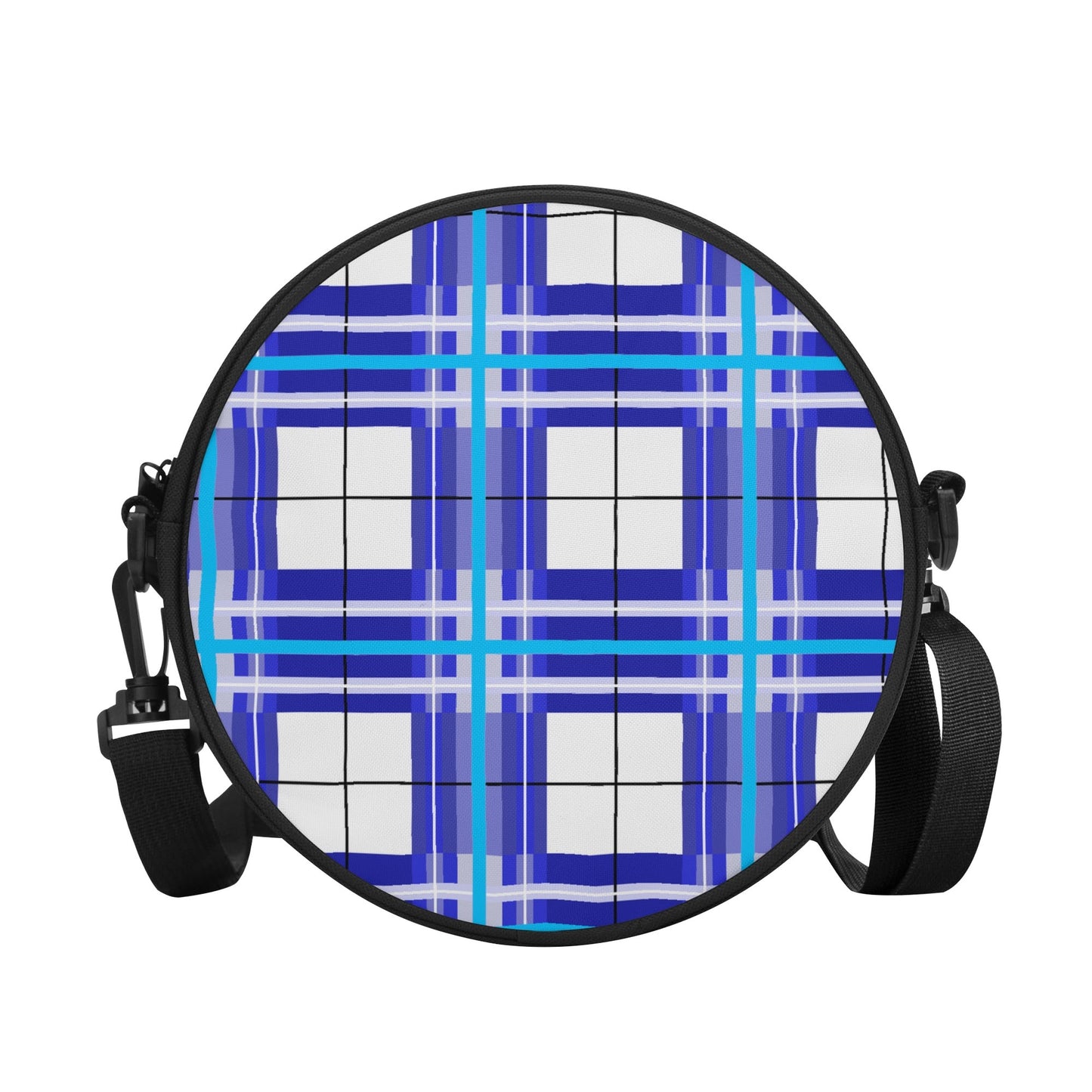 ✨'Cumbrae Sky' Happy Tartan® Round Bag✨ - Happy Tartan