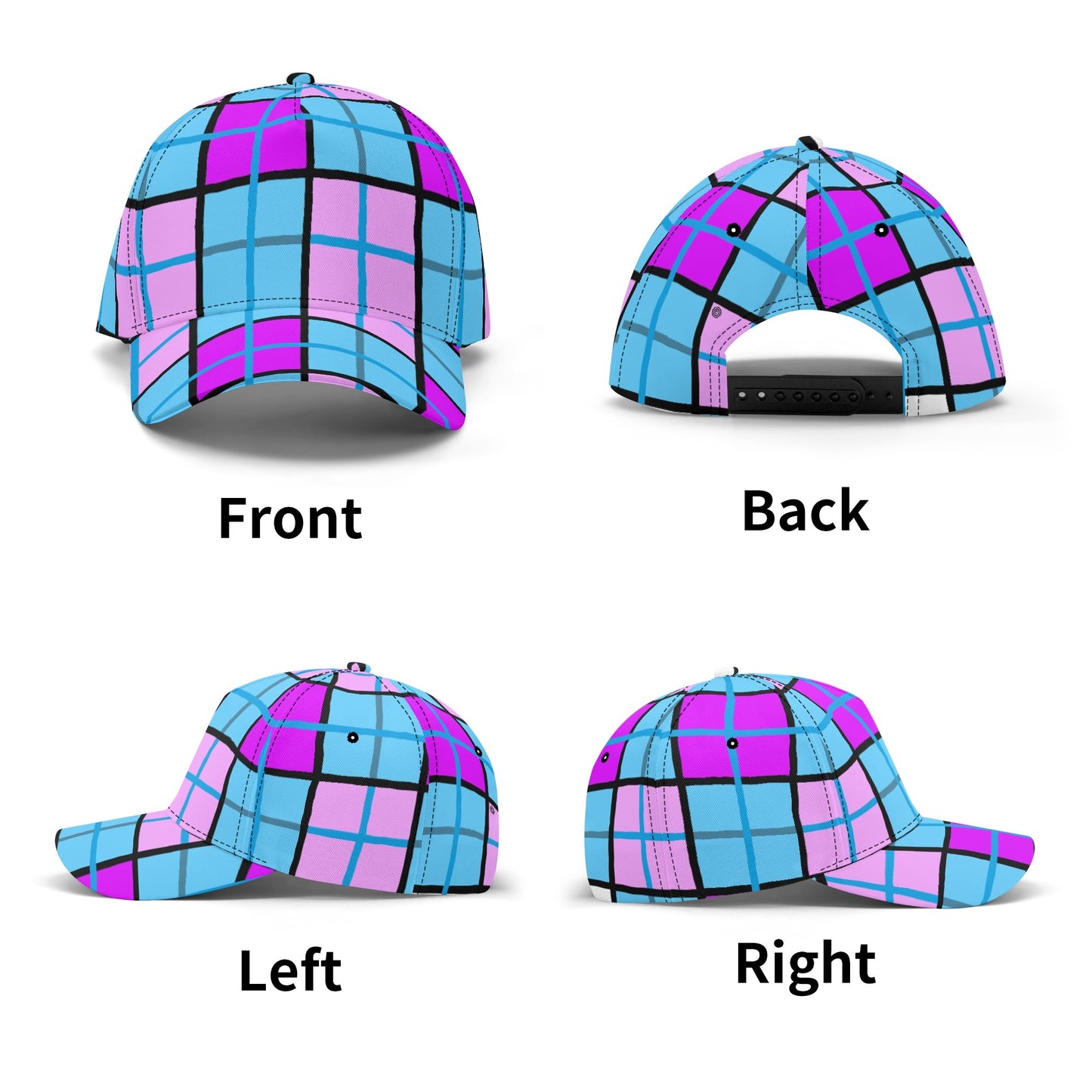 Tartan Baseball Cap – 'Clyde Sky Purple' | Happy Tartan® - Happy Tartan