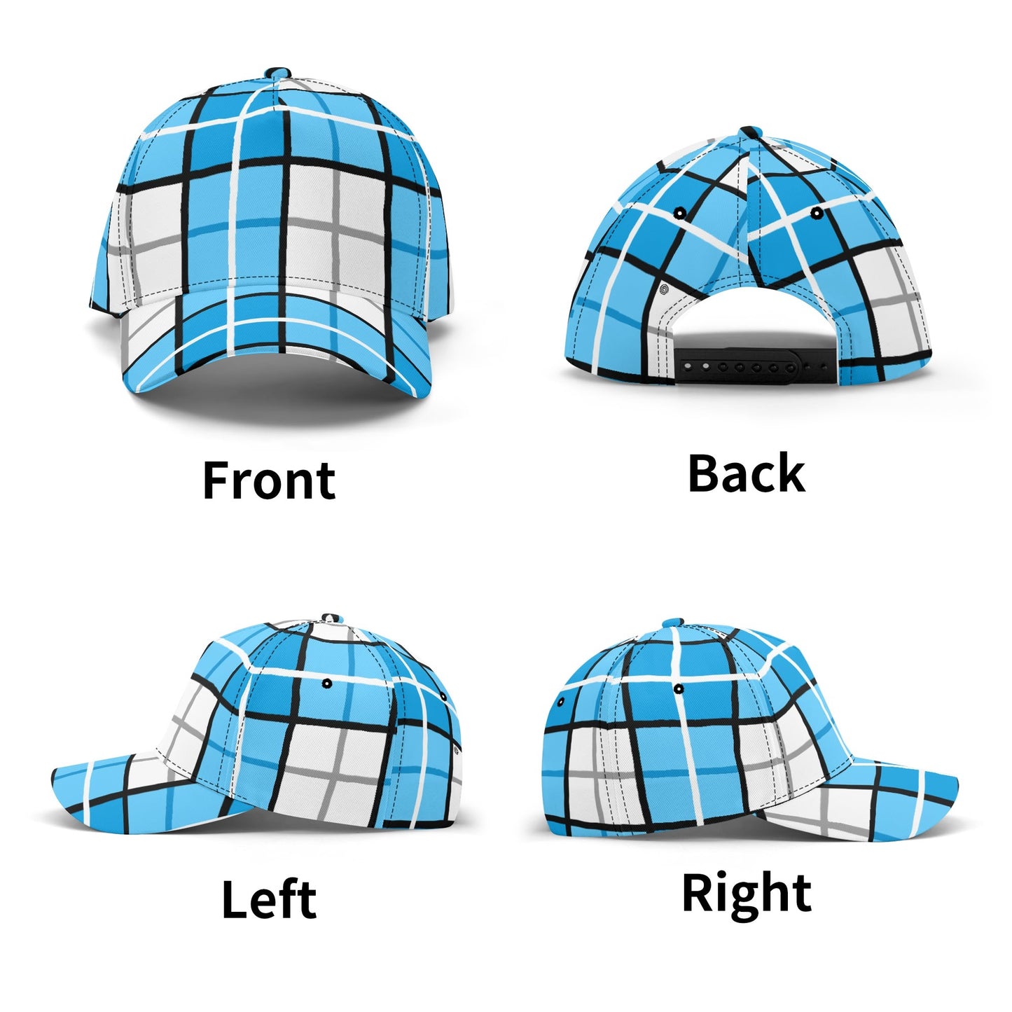 Tartan Baseball Cap – 'Clyde Sky Blue' | Happy Tartan® - Happy Tartan
