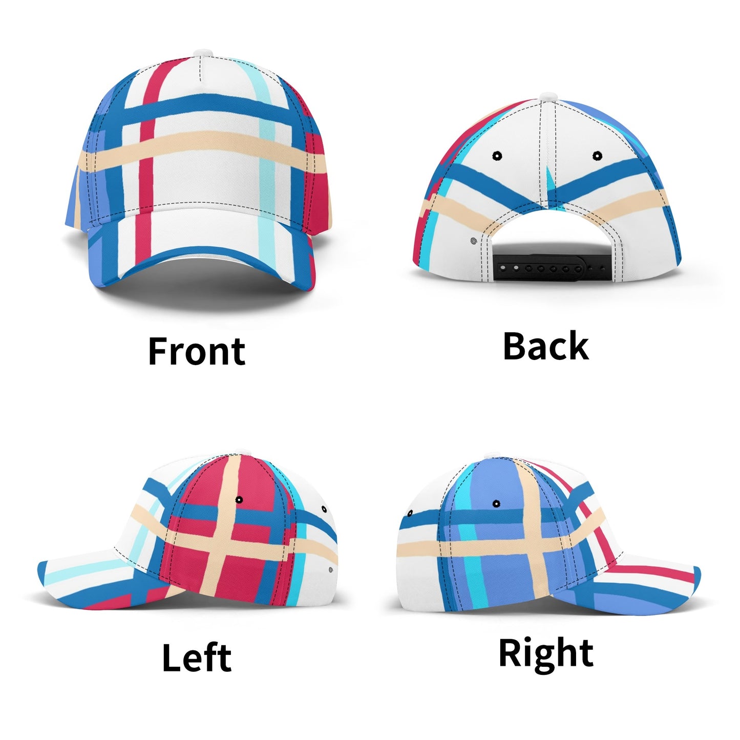 Tartan Baseball Cap – 'St Ninians Bay, Bute' | Happy Tartan® - Happy Tartan