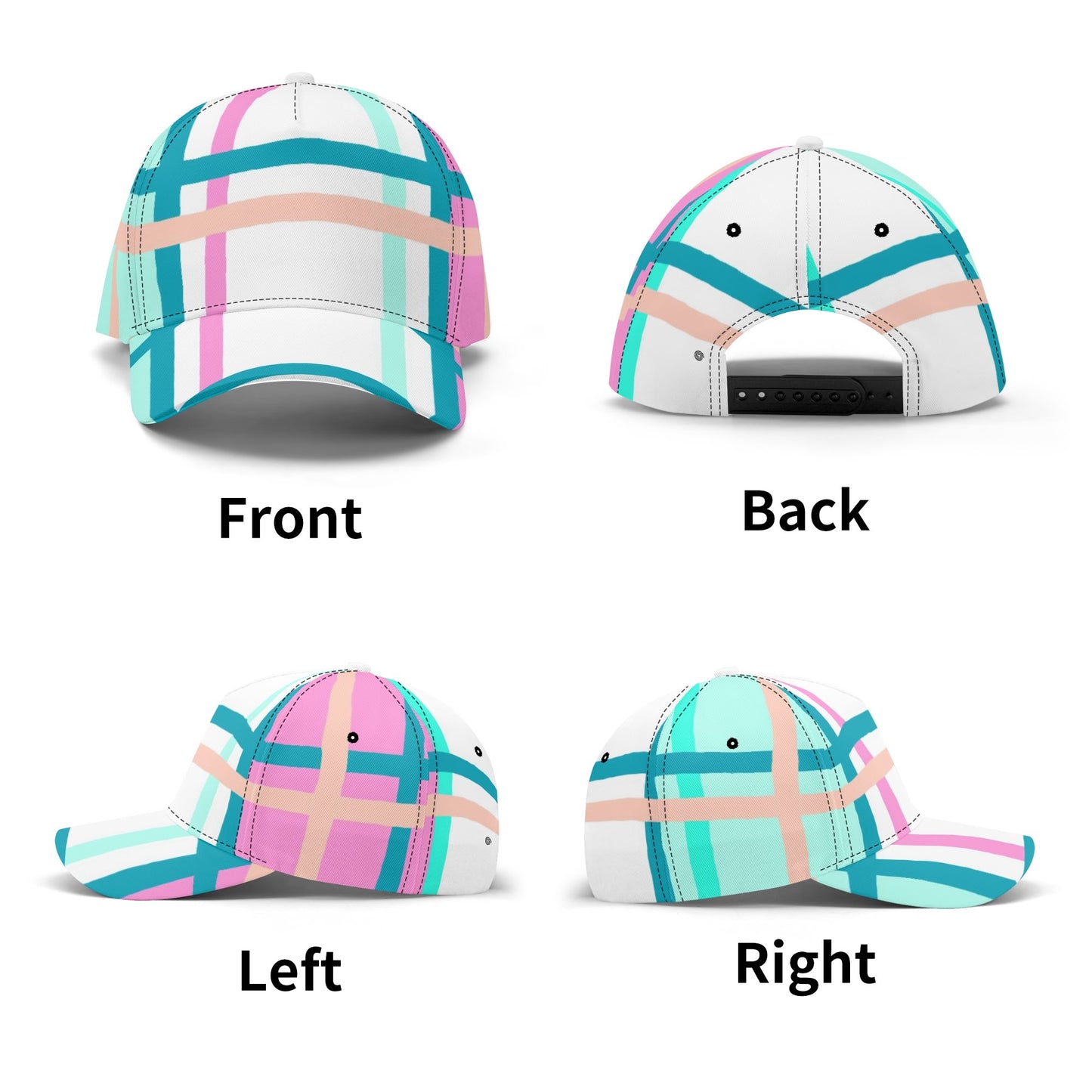 Tartan Baseball Cap – 'Glencallum Bay, Bute' | Happy Tartan® - Happy Tartan