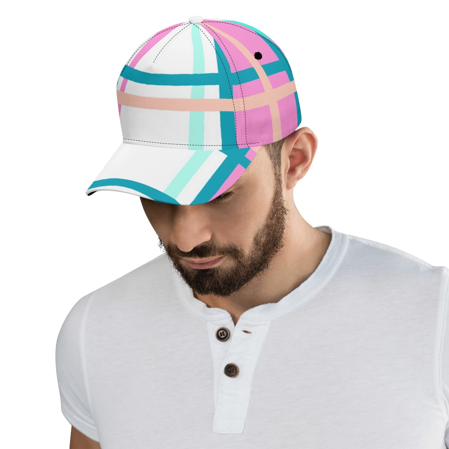 Tartan Baseball Cap – 'Glencallum Bay, Bute' | Happy Tartan® - Happy Tartan