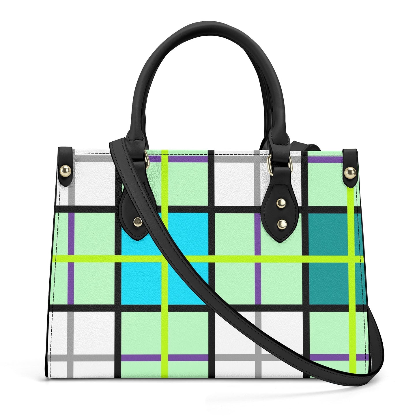 'Clyde Sky Green' Happy Tartan® Handbag