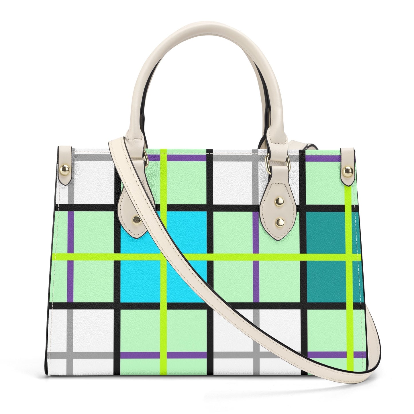 'Clyde Sky Green' Happy Tartan® Handbag
