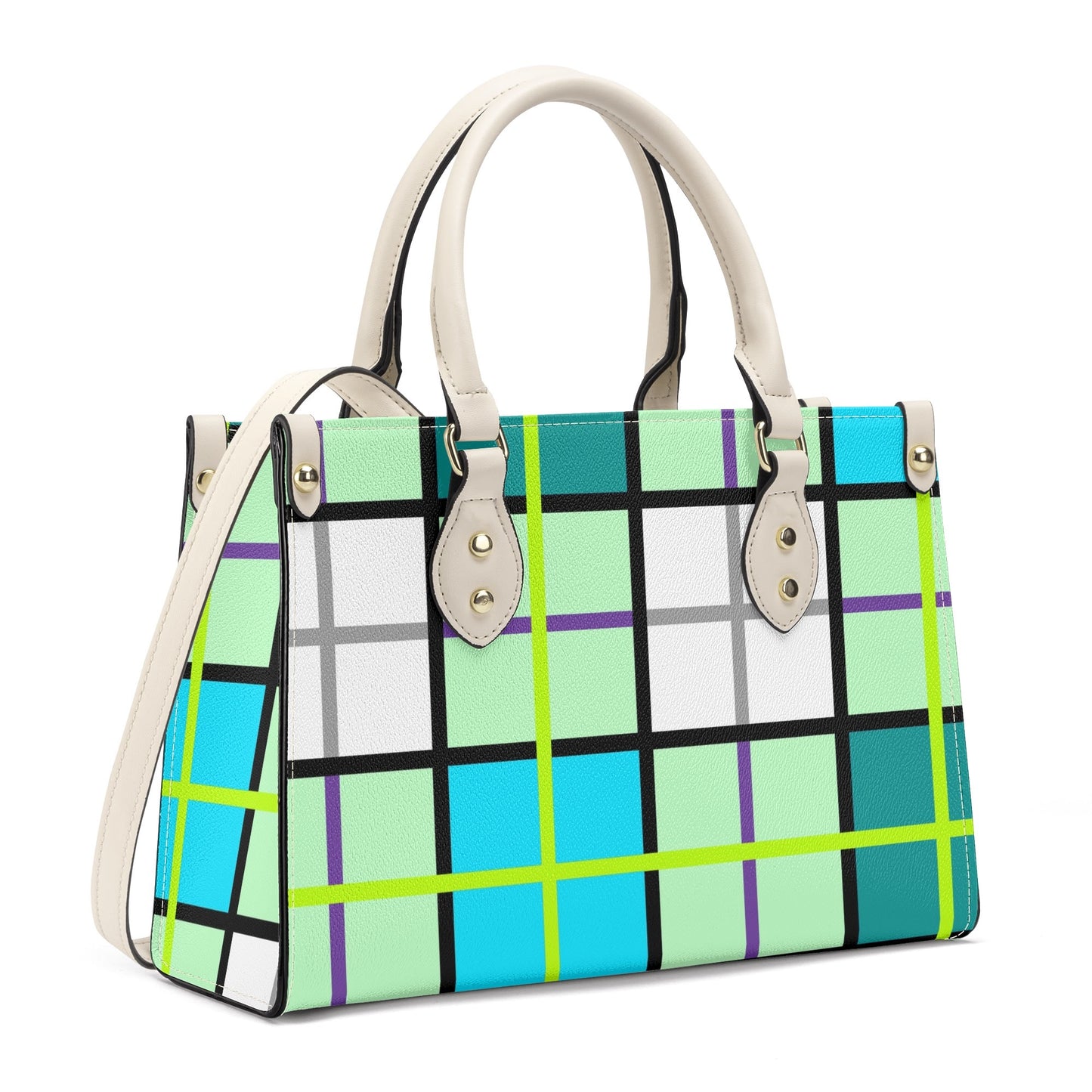 'Clyde Sky Green' Happy Tartan® Handbag