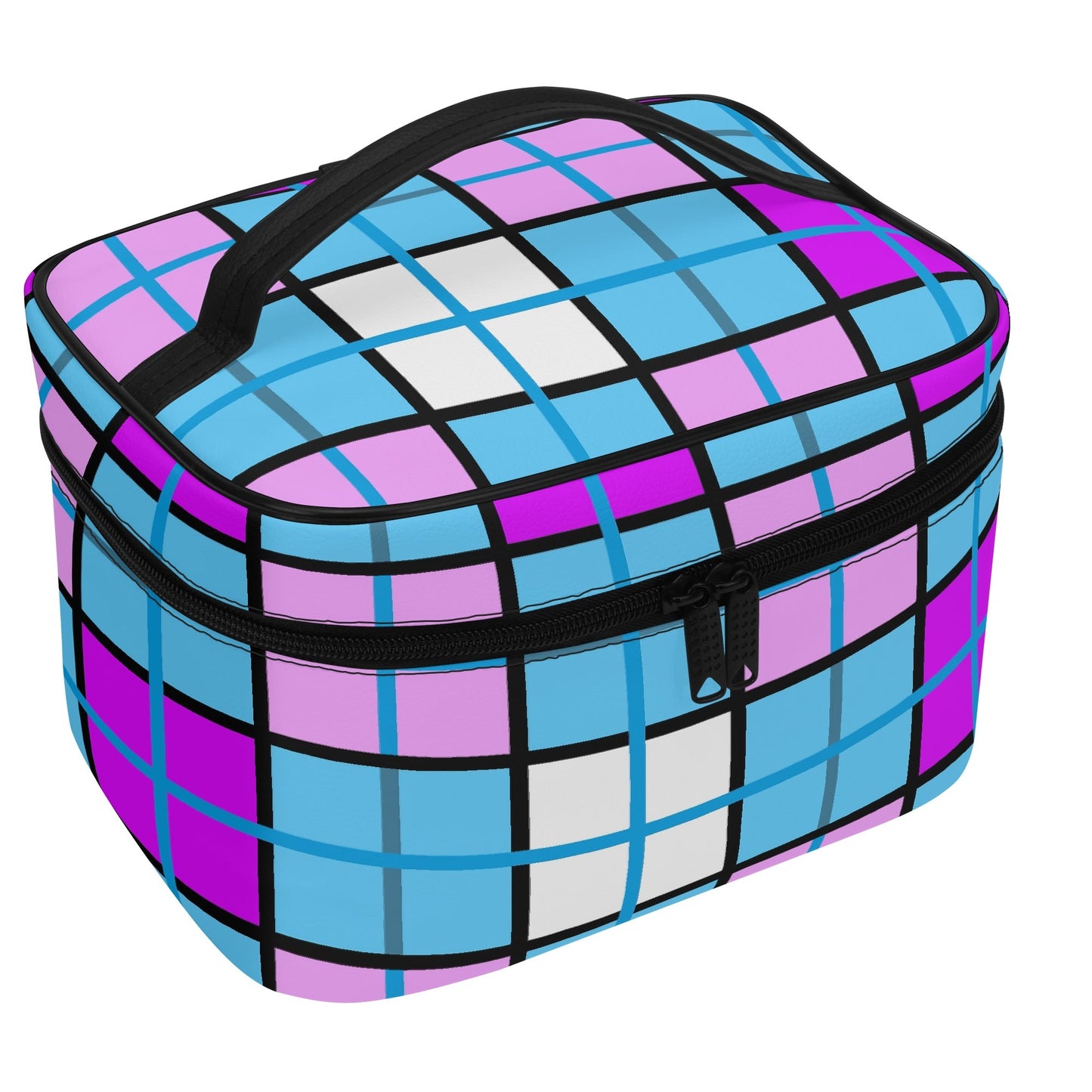 Tartan Cosmetic Case – 'Clyde Sky Purple' | Happy Tartan® - Happy Tartan