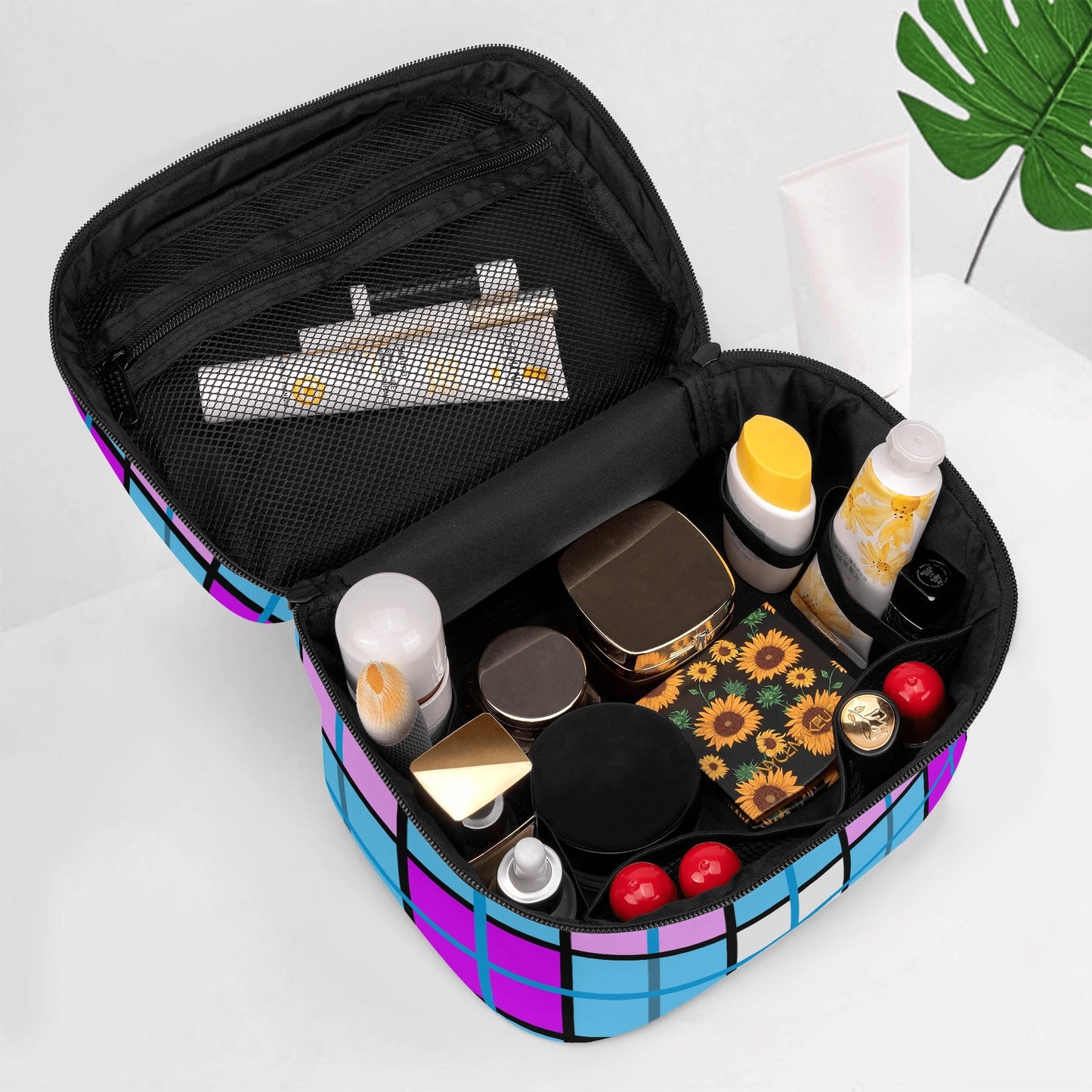 Tartan Cosmetic Case – 'Clyde Sky Purple' | Happy Tartan® - Happy Tartan