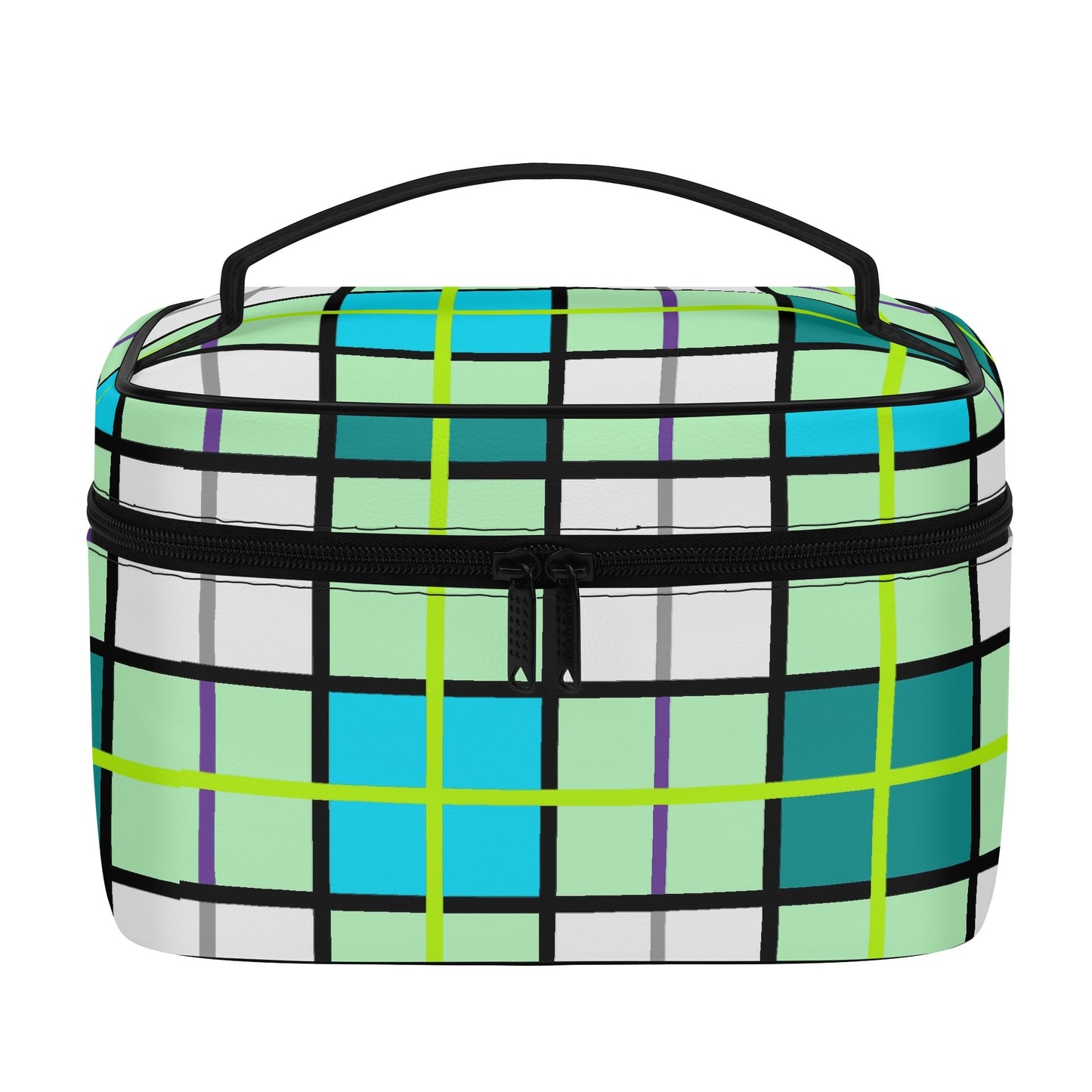 Tartan Cosmetic Case – 'Clyde Sky Green' | Happy Tartan® - Happy Tartan