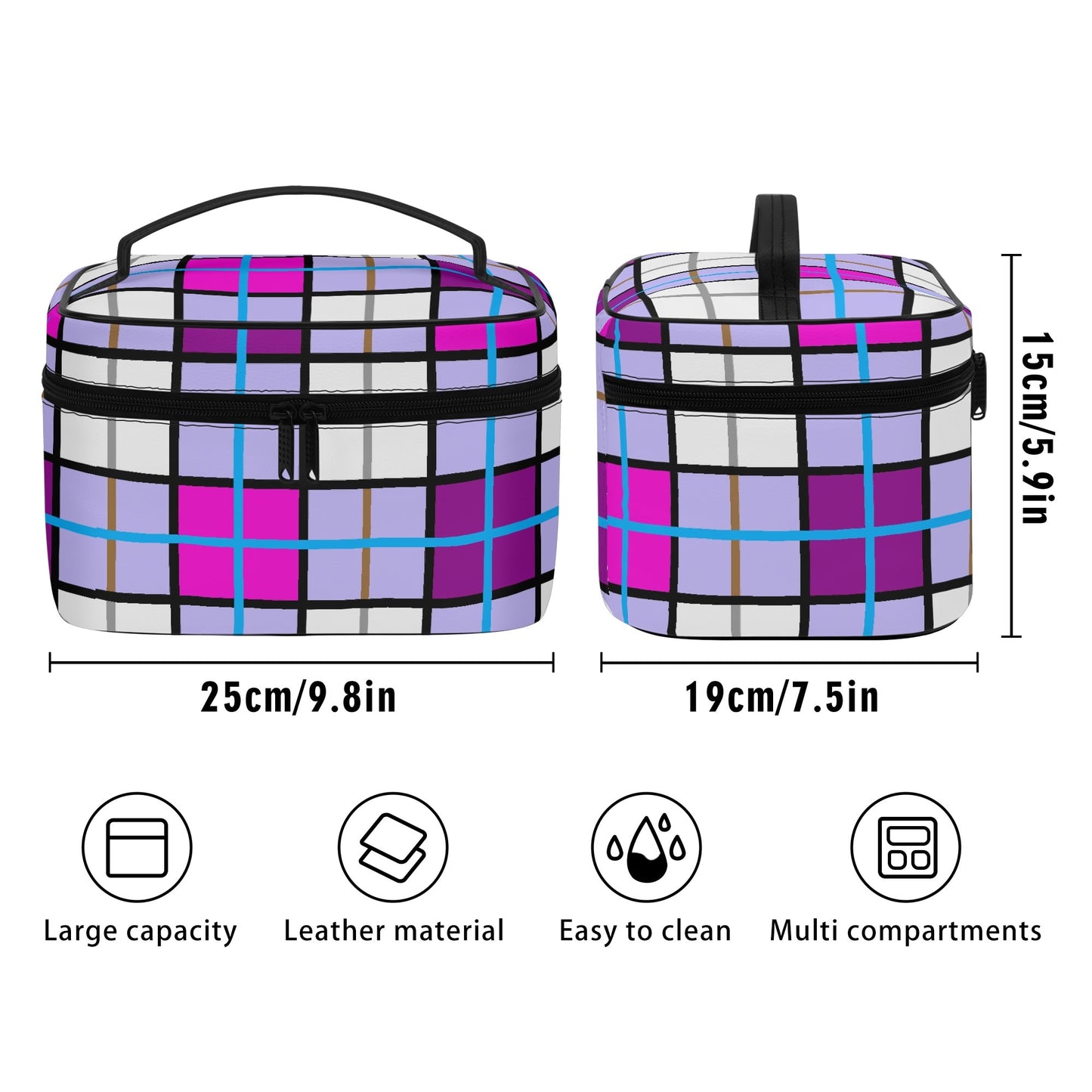 Tartan Cosmetic Case – 'Clyde Sky Sweets' | Happy Tartan® - Happy Tartan
