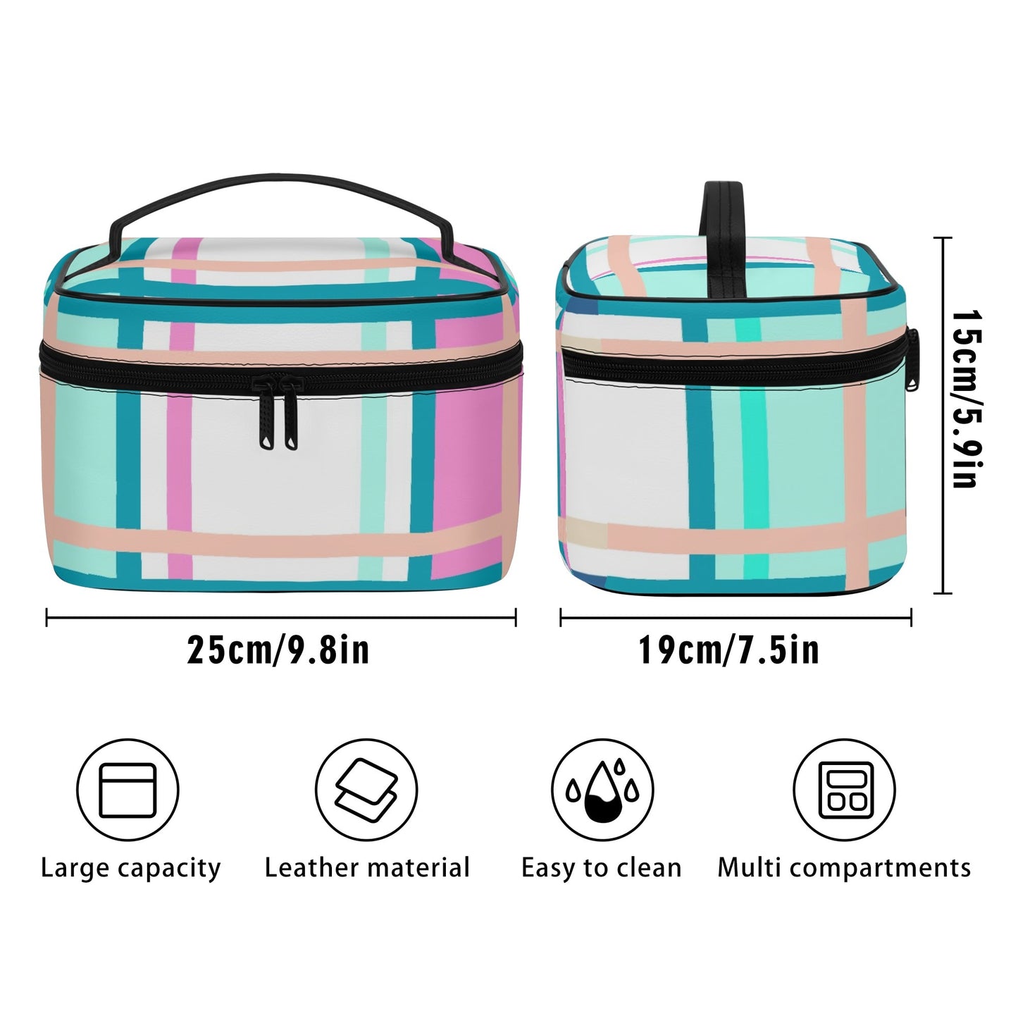 Tartan Cosmetic Case – 'Glencallum Bay, Bute' | Happy Tartan® - Happy Tartan