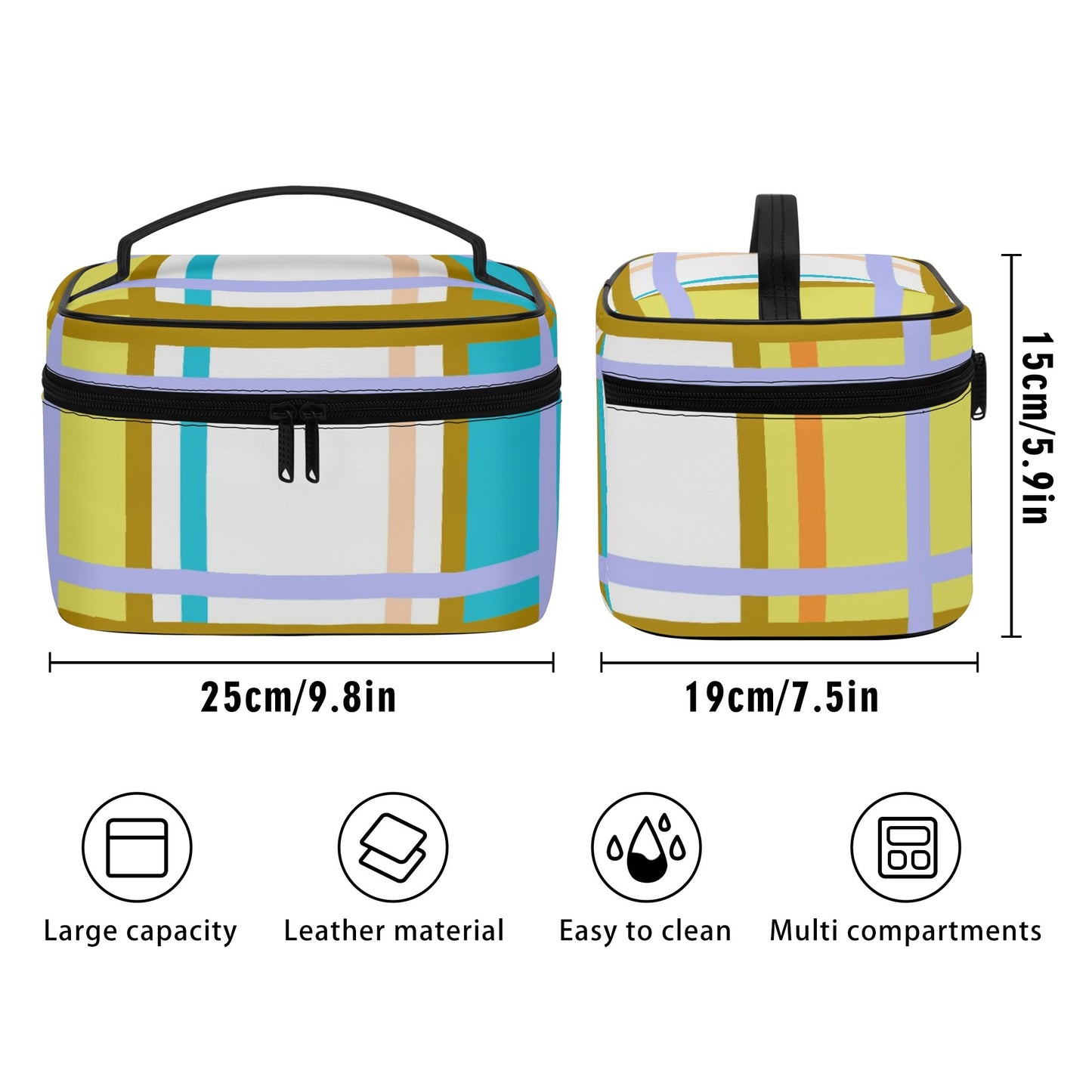 Tartan Cosmetic Case – 'Kingarth Bay, Bute' | Happy Tartan® - Happy Tartan