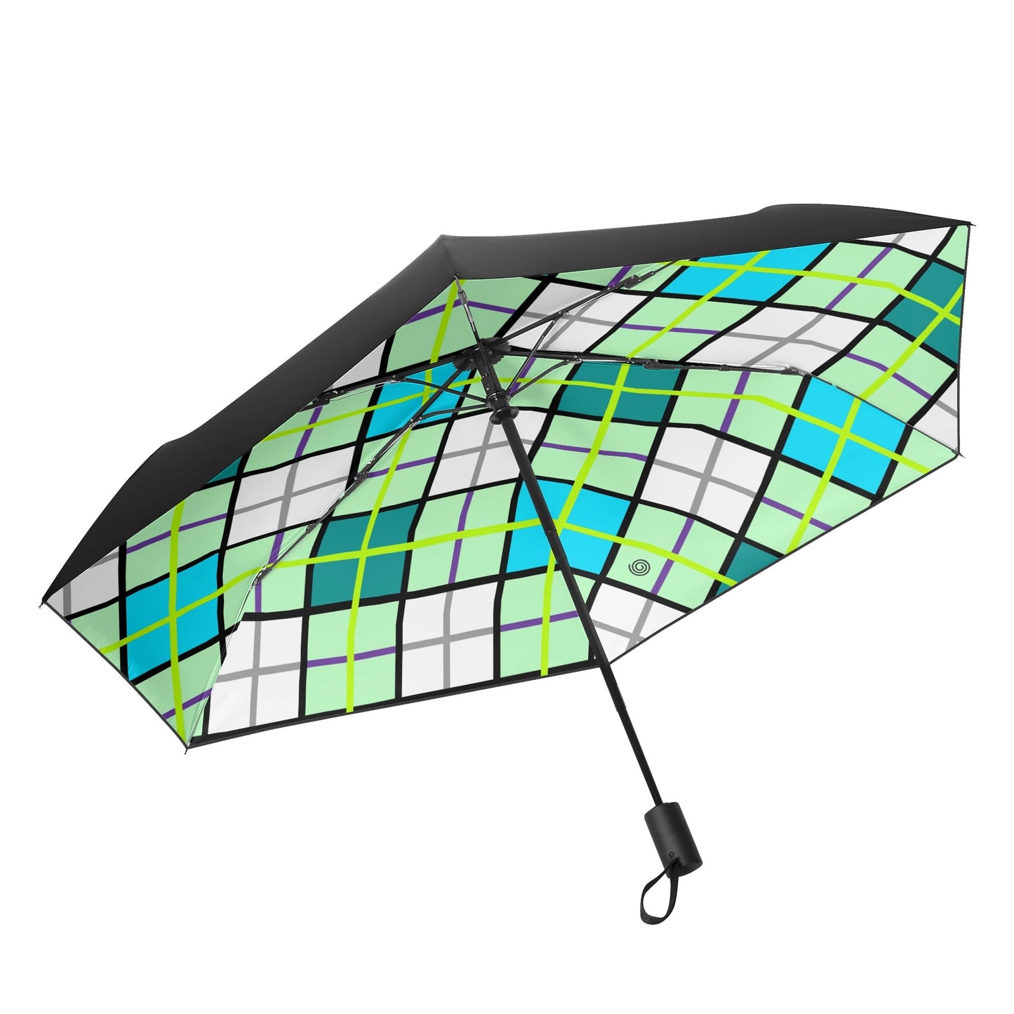 Umbrella - 'Clyde Sky Green' Tartan | Happy Tartan® - Happy Tartan