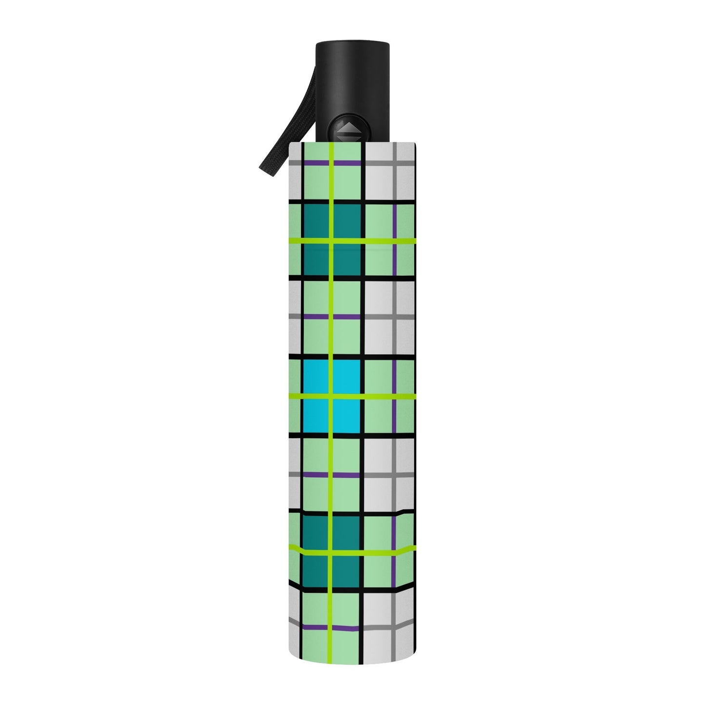 Umbrella - 'Clyde Sky Green' Tartan | Happy Tartan® - Happy Tartan